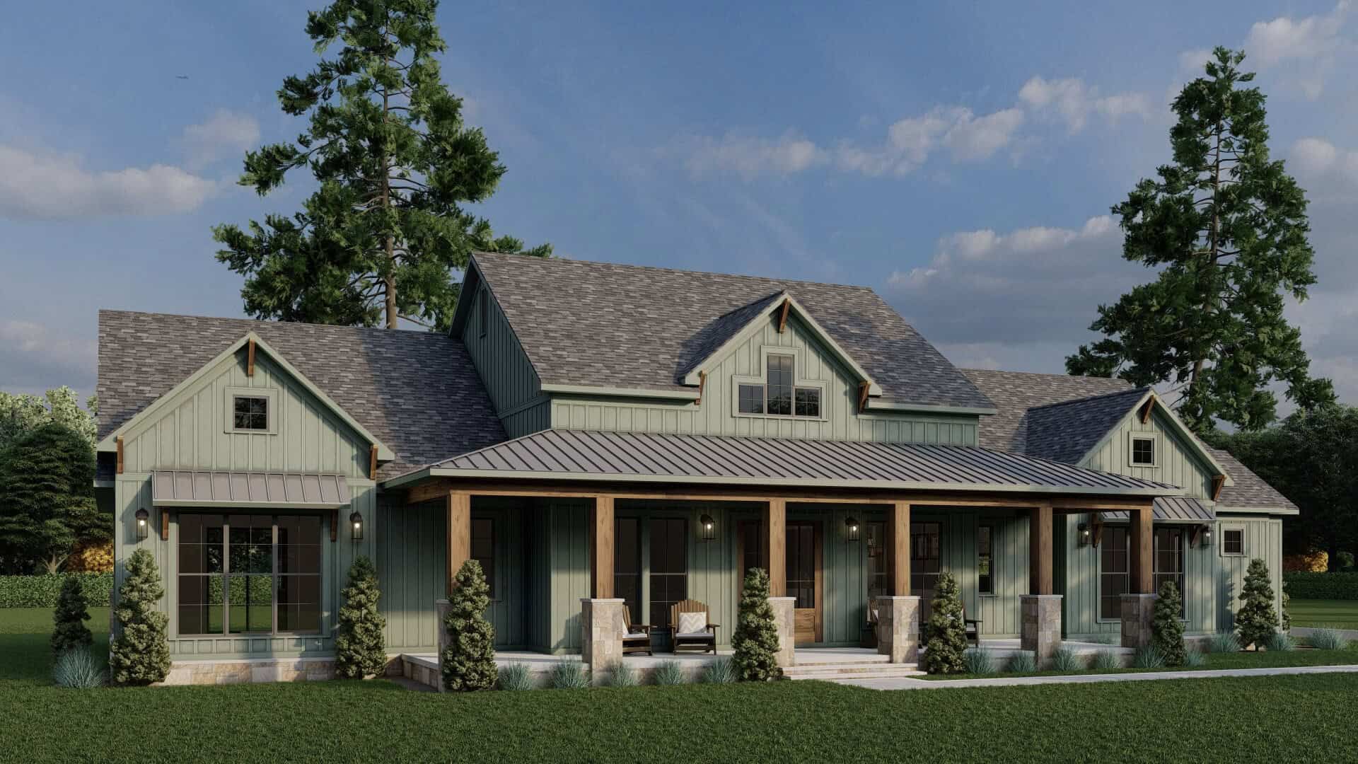 Left Side View of this 3-Bedroom,2716 Sq Ft Plan -193-1378