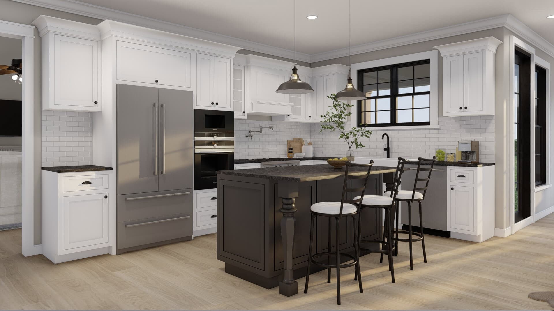 Kitchen: Kitchen Island of this 5-Bedroom,3049 Sq Ft Plan -193-1379