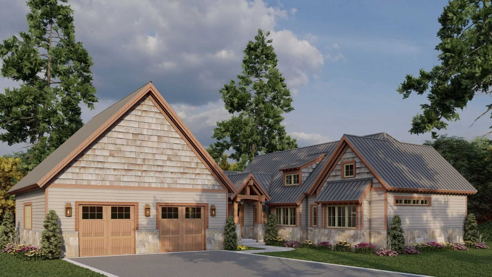 Left Side View of this 1-Bedroom,1191 Sq Ft Plan -193-1380