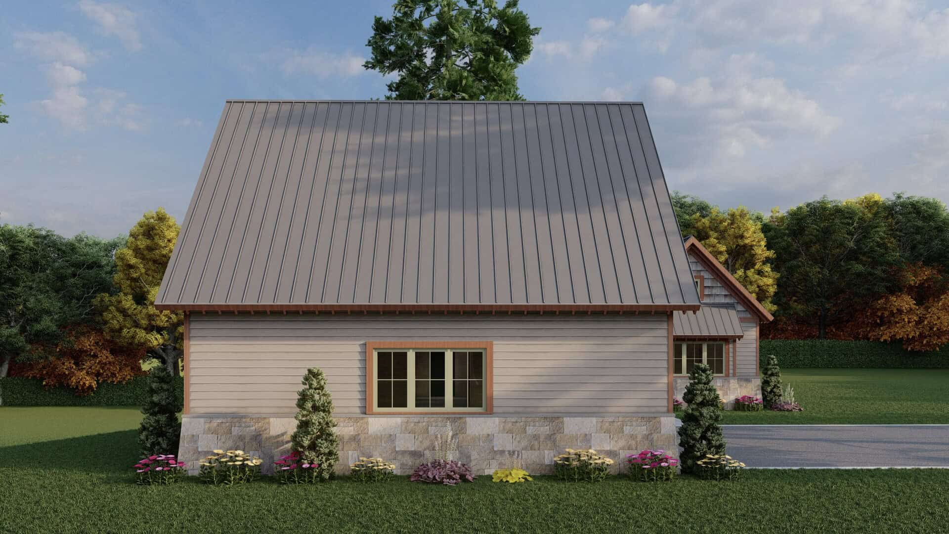 Left Side View of this 1-Bedroom,1191 Sq Ft Plan -193-1380