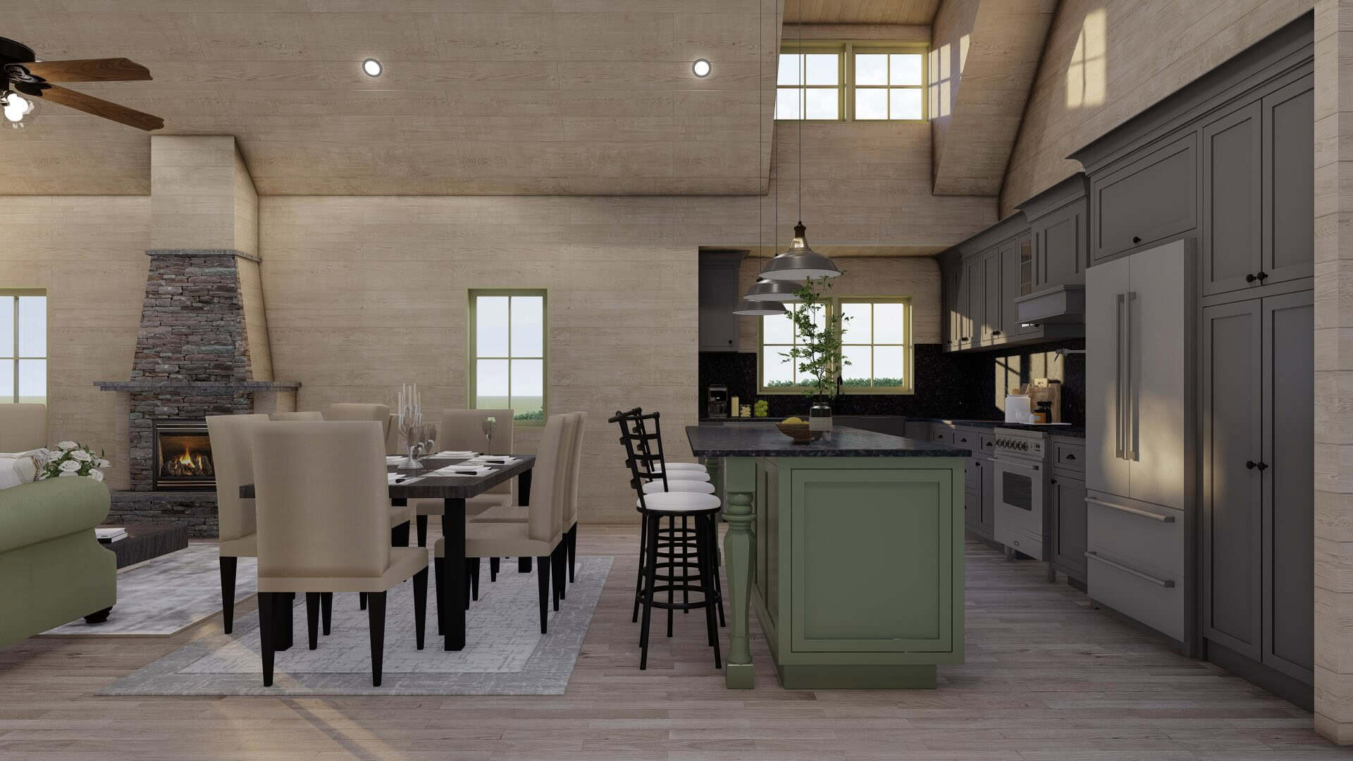 Dining Room of this 1-Bedroom,1191 Sq Ft Plan -193-1380