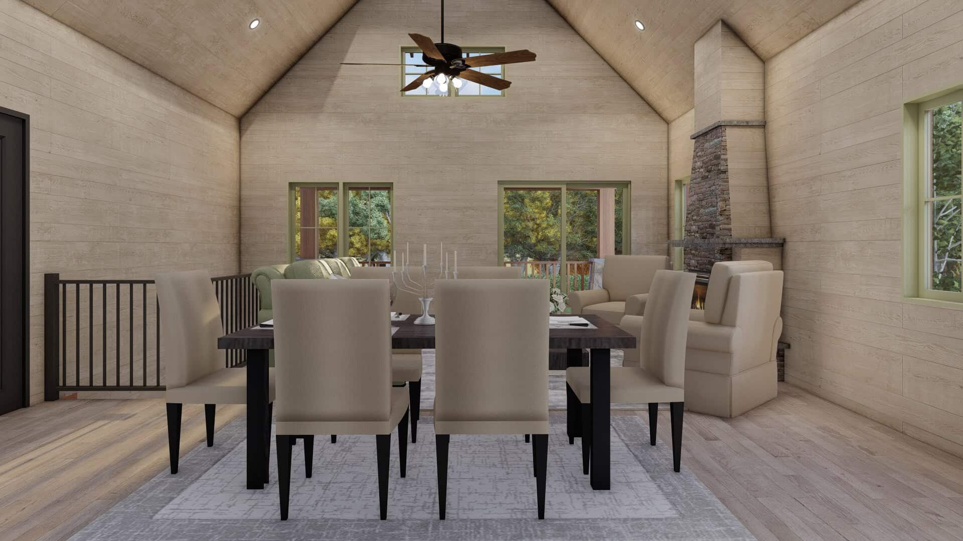 Dining Room of this 1-Bedroom,1191 Sq Ft Plan -193-1380