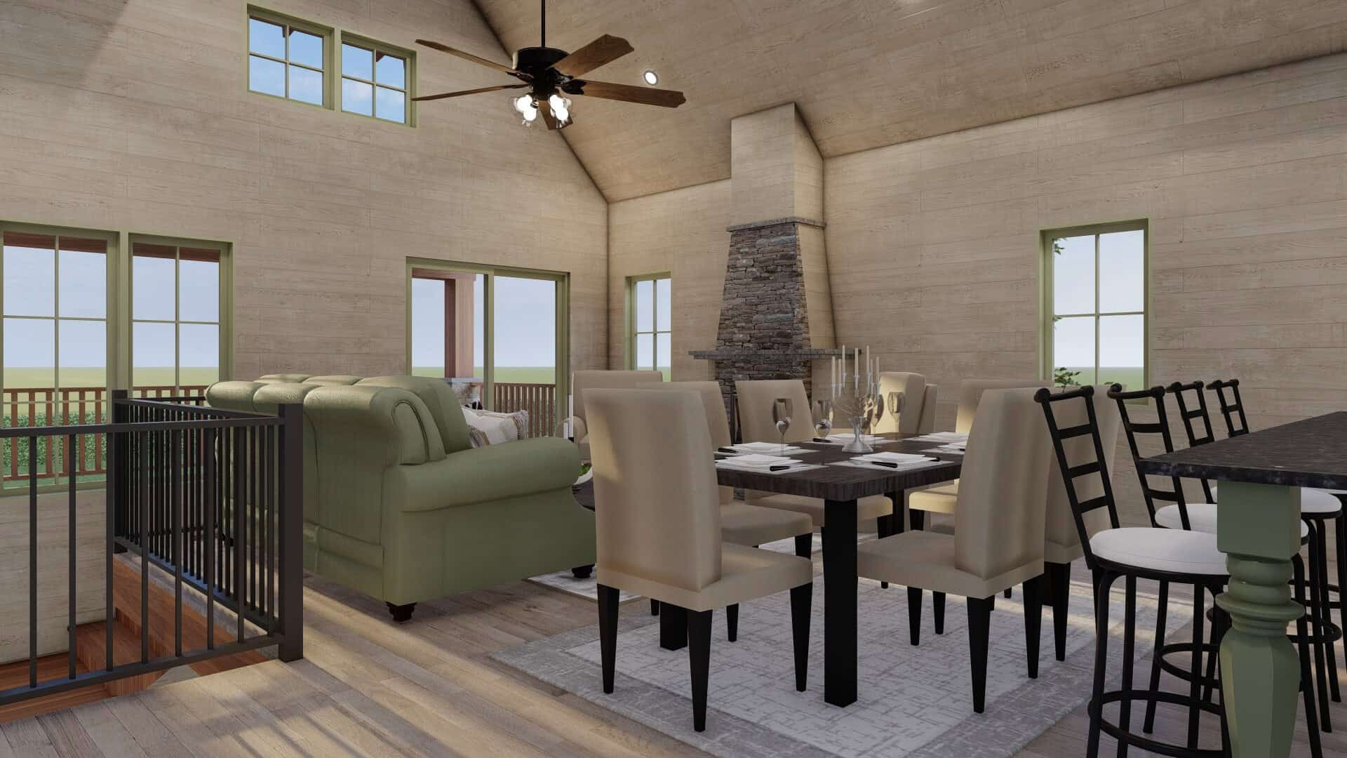 Dining Room of this 1-Bedroom,1191 Sq Ft Plan -193-1380