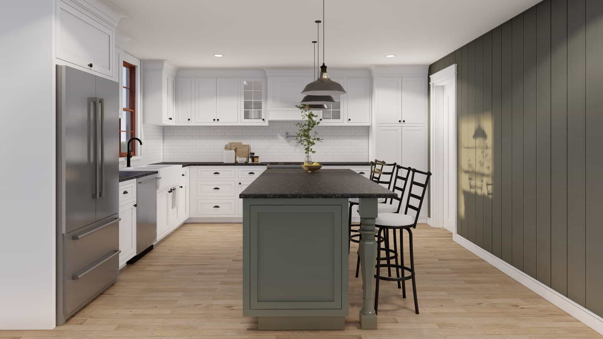 Kitchen: Kitchen Island of this 3-Bedroom,2830 Sq Ft Plan -193-1381