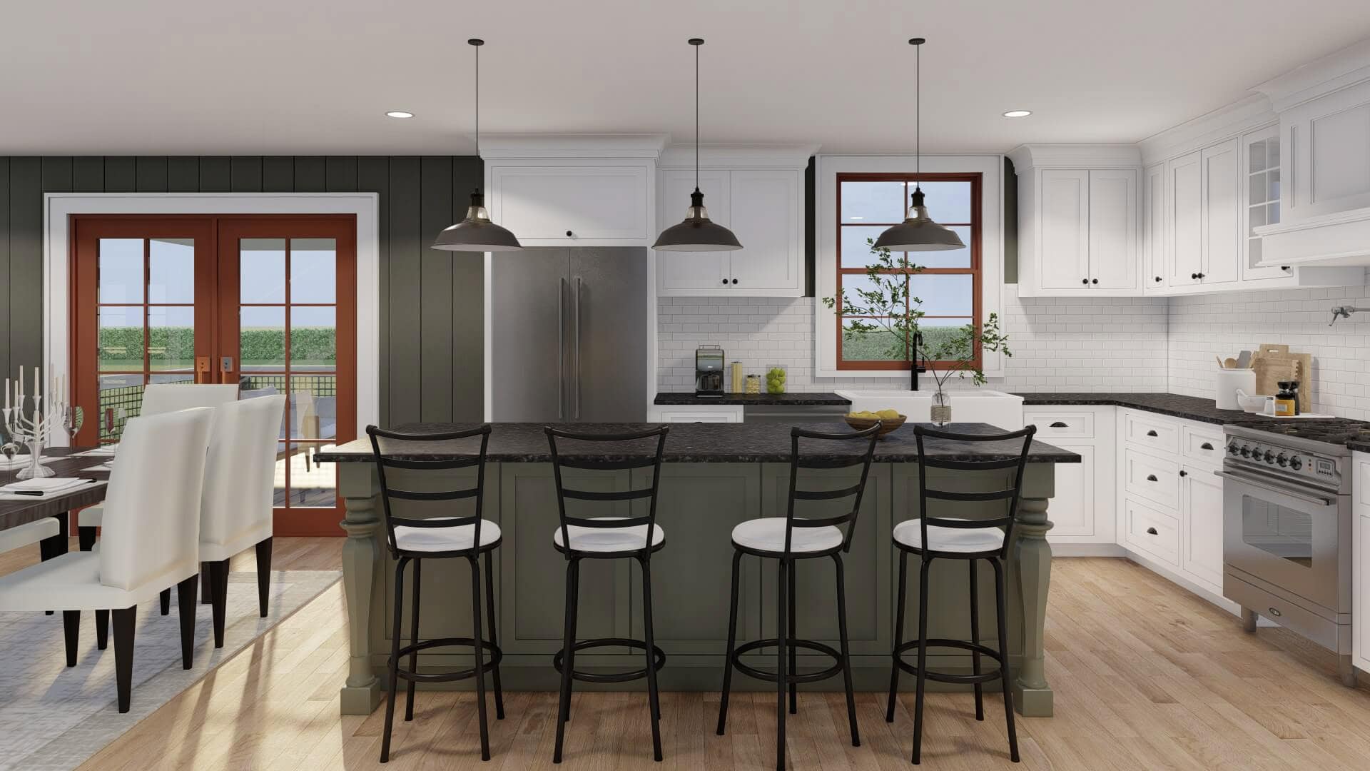 Kitchen: Kitchen Island of this 3-Bedroom,2830 Sq Ft Plan -193-1381