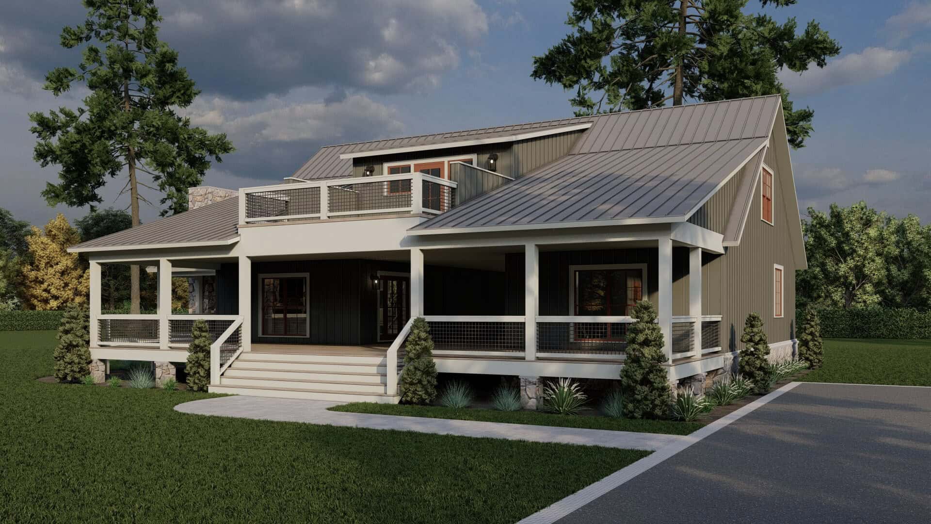 Right Side View of this 3-Bedroom,2830 Sq Ft Plan -193-1381