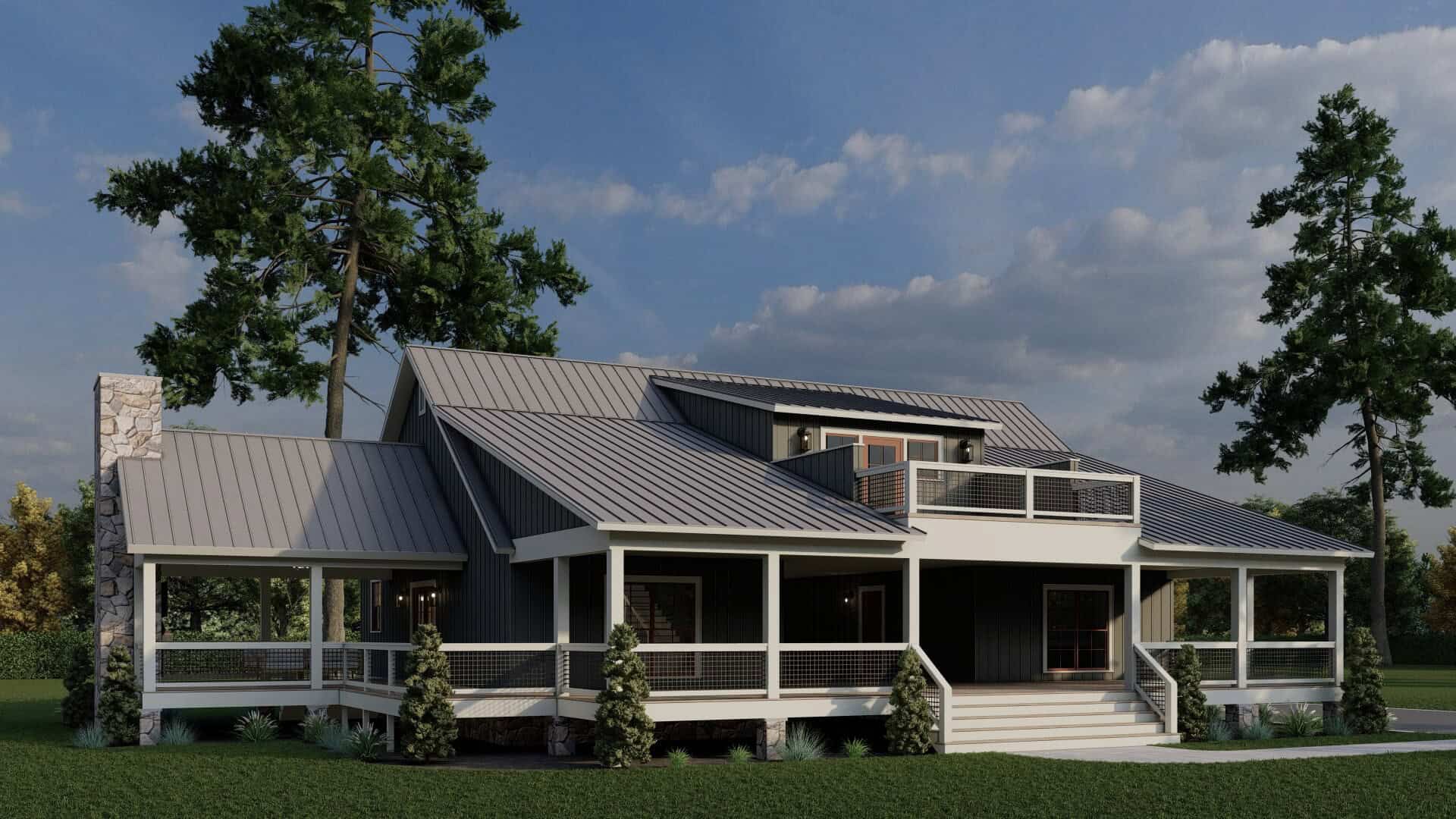 Left Side View of this 3-Bedroom,2830 Sq Ft Plan -193-1381