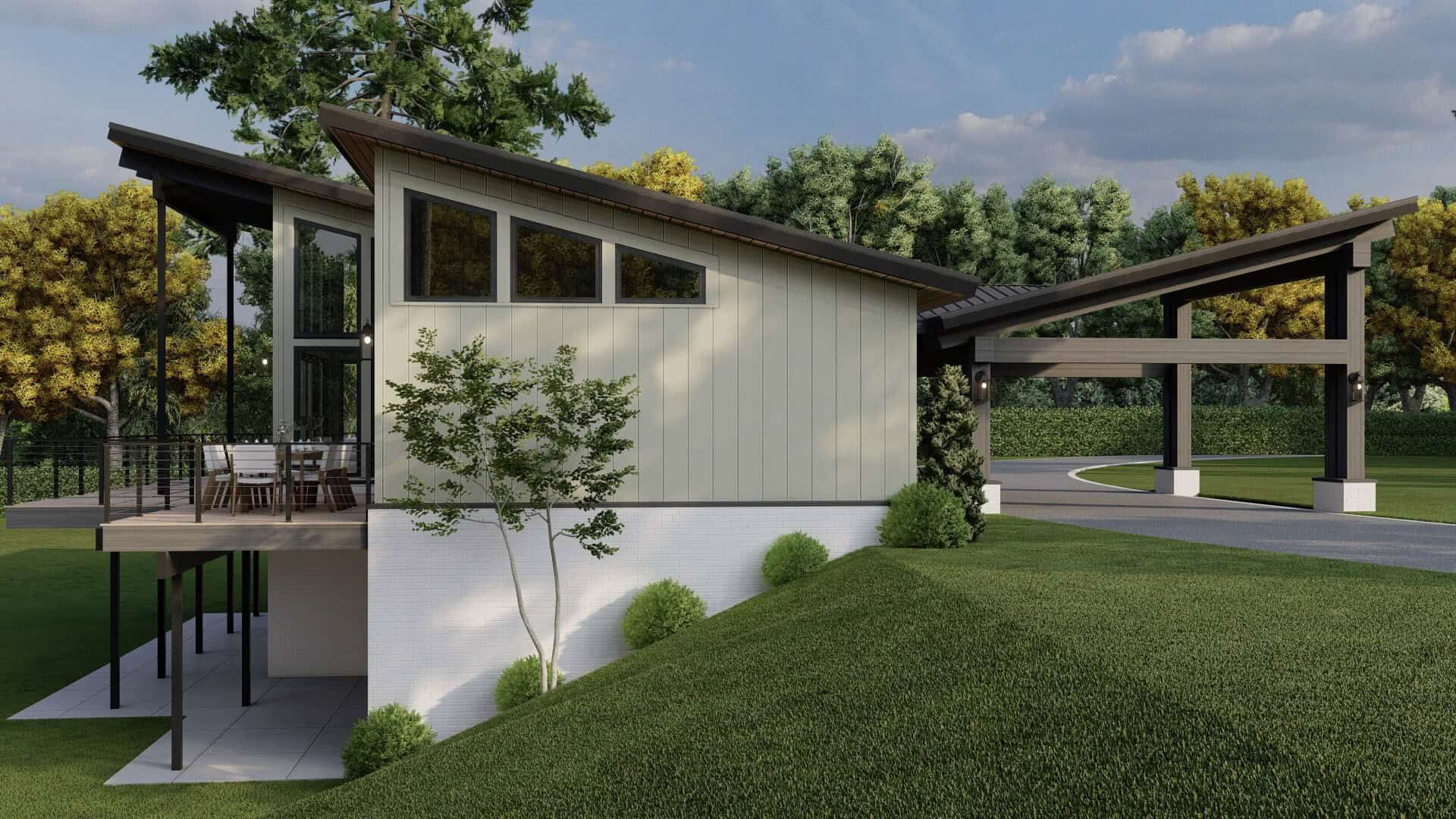 Left Side View of this 2-Bedroom,1754 Sq Ft Plan -193-1382