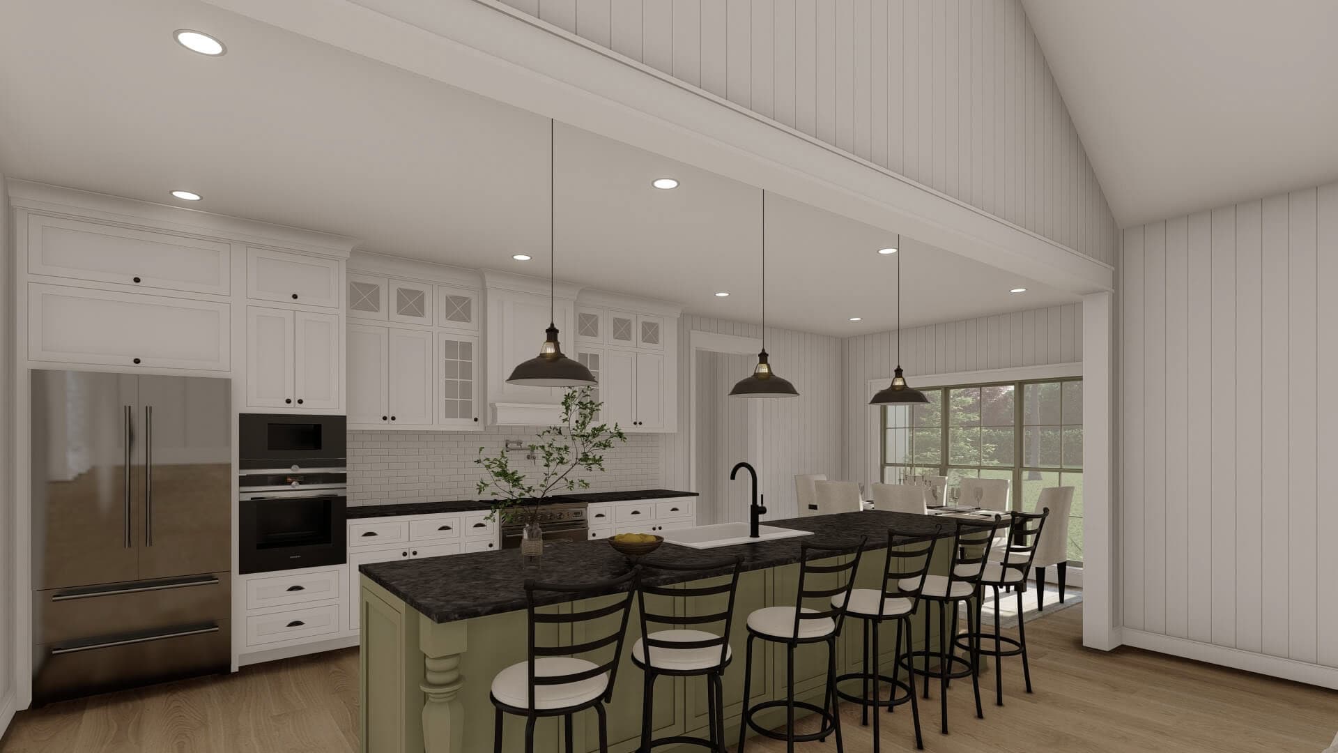 Kitchen: Kitchen Island of this 3-Bedroom,2248 Sq Ft Plan -193-1383