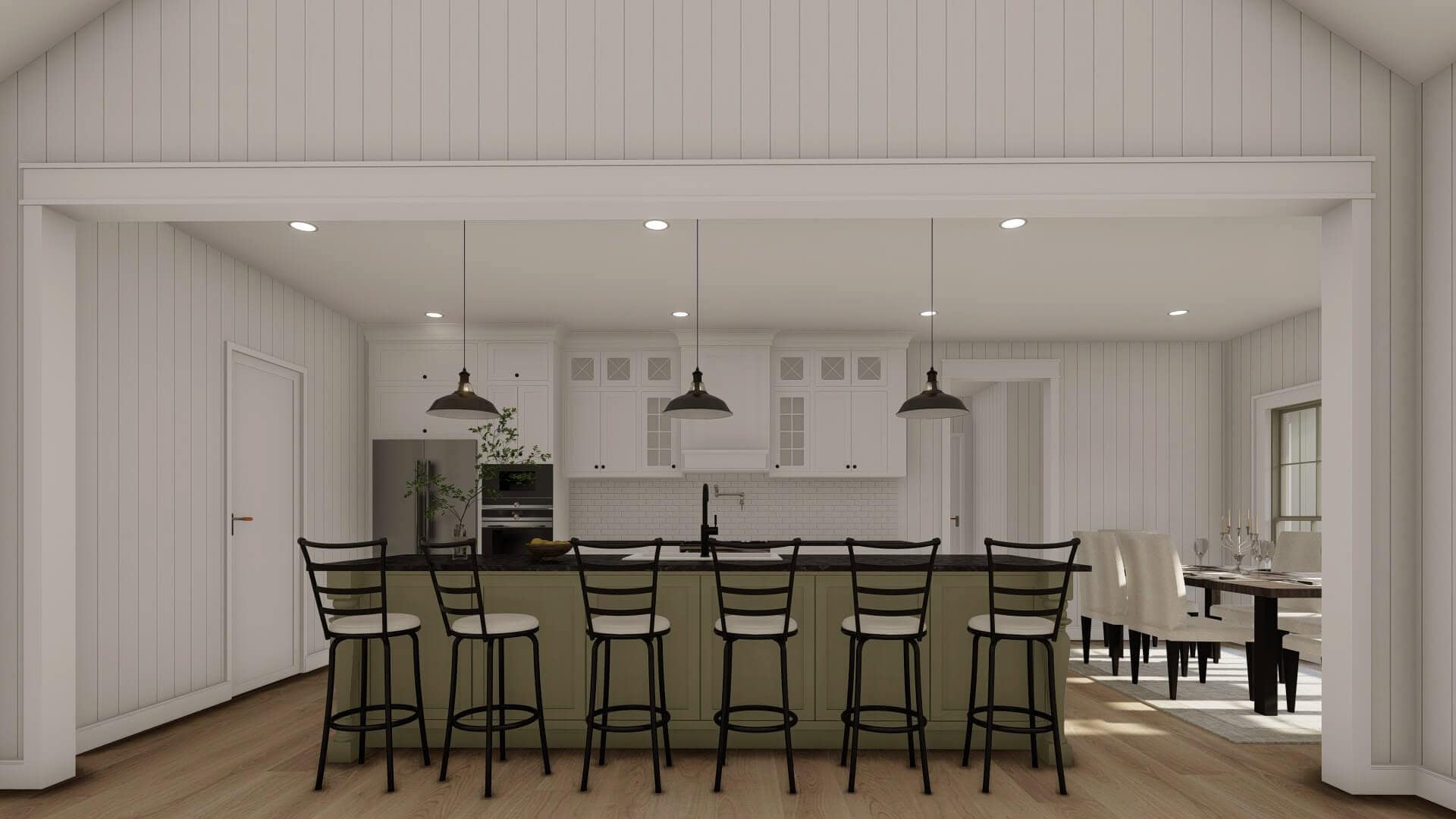 Kitchen: Kitchen Island of this 3-Bedroom,2248 Sq Ft Plan -193-1383