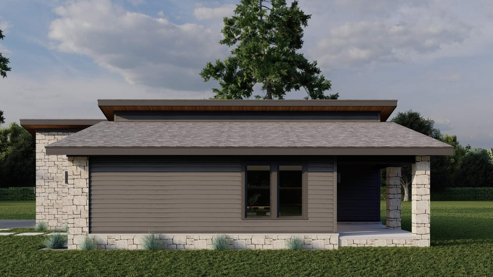 Right Side View of this 3-Bedroom,1521 Sq Ft Plan -193-1384
