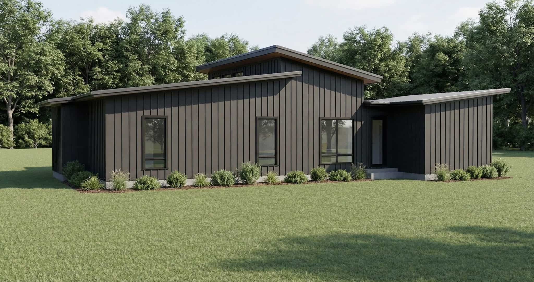 Rear View of this 3-Bedroom,1394 Sq Ft Plan -193-1385