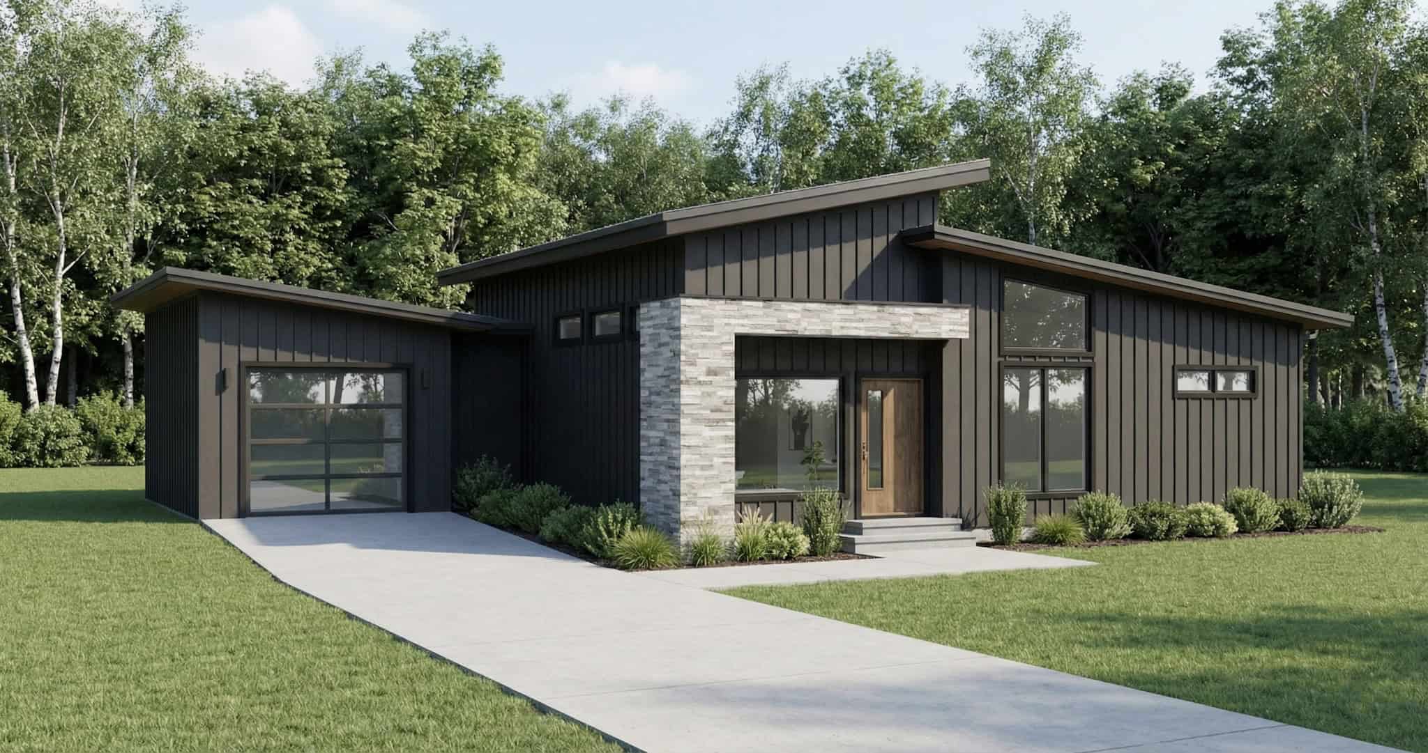 Left Side View of this 3-Bedroom,1394 Sq Ft Plan -193-1385