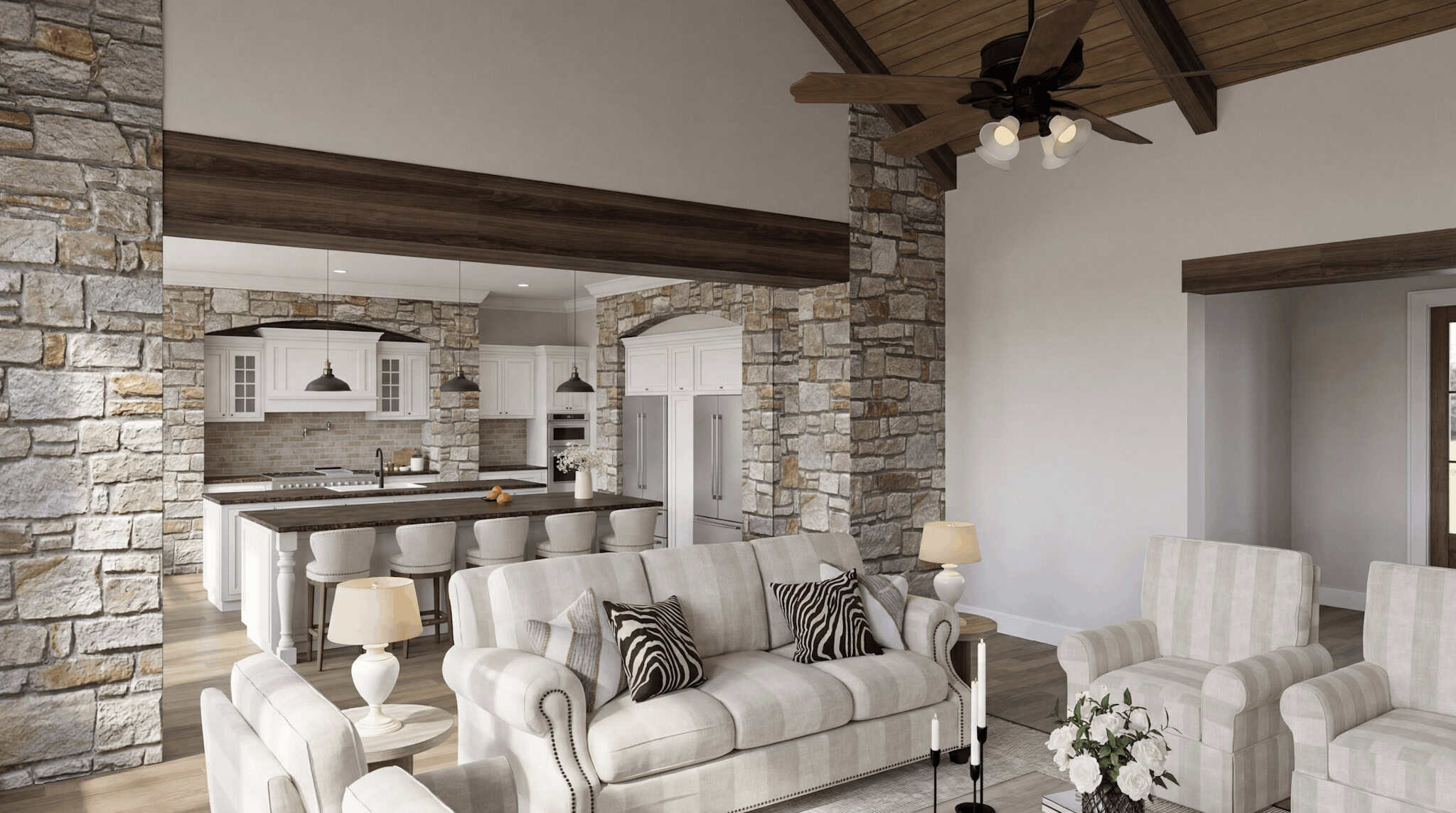 Great Room of this 4-Bedroom,6762 Sq Ft Plan -193-1386