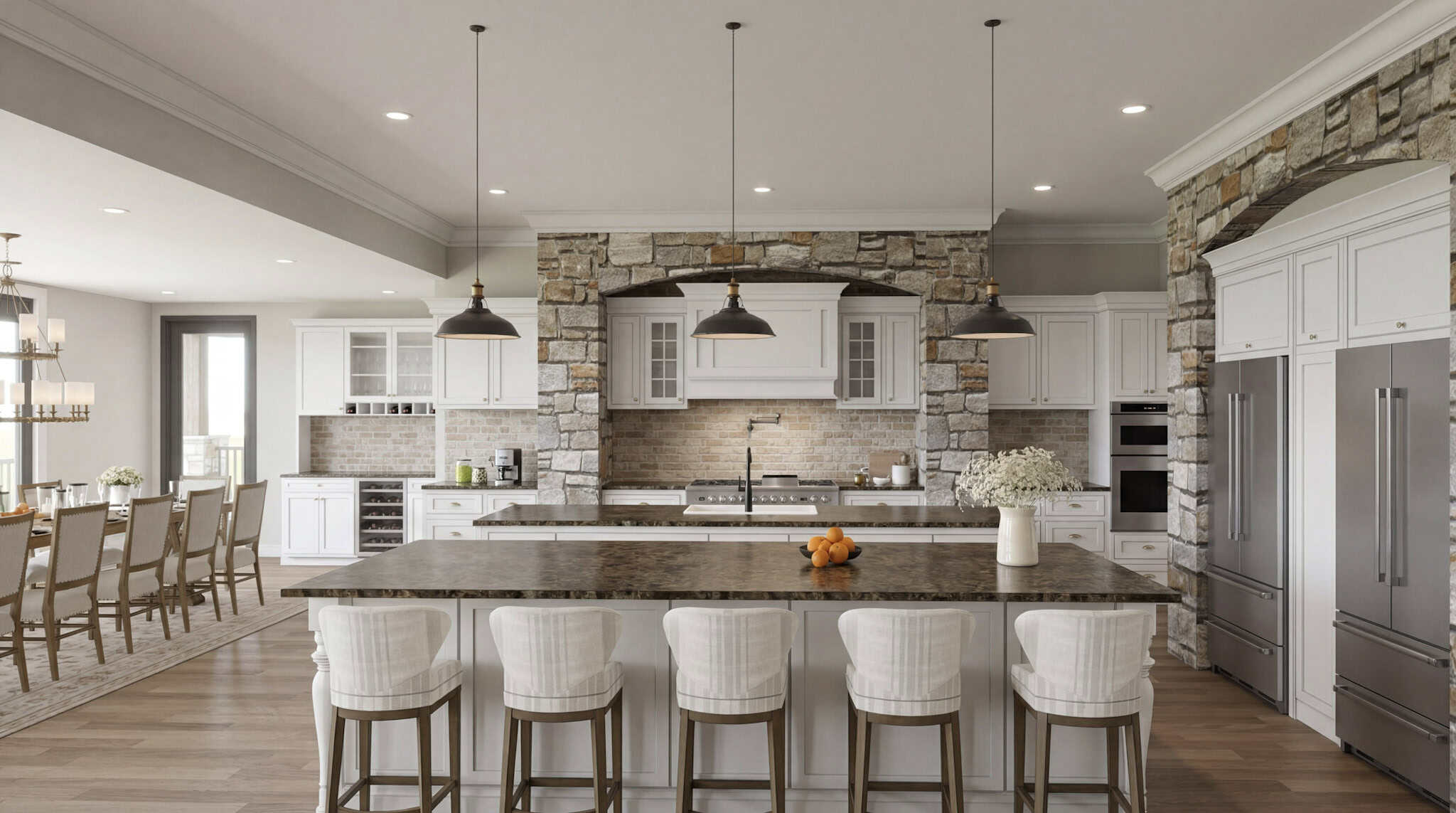 Kitchen: Kitchen Island of this 4-Bedroom,6762 Sq Ft Plan -193-1386