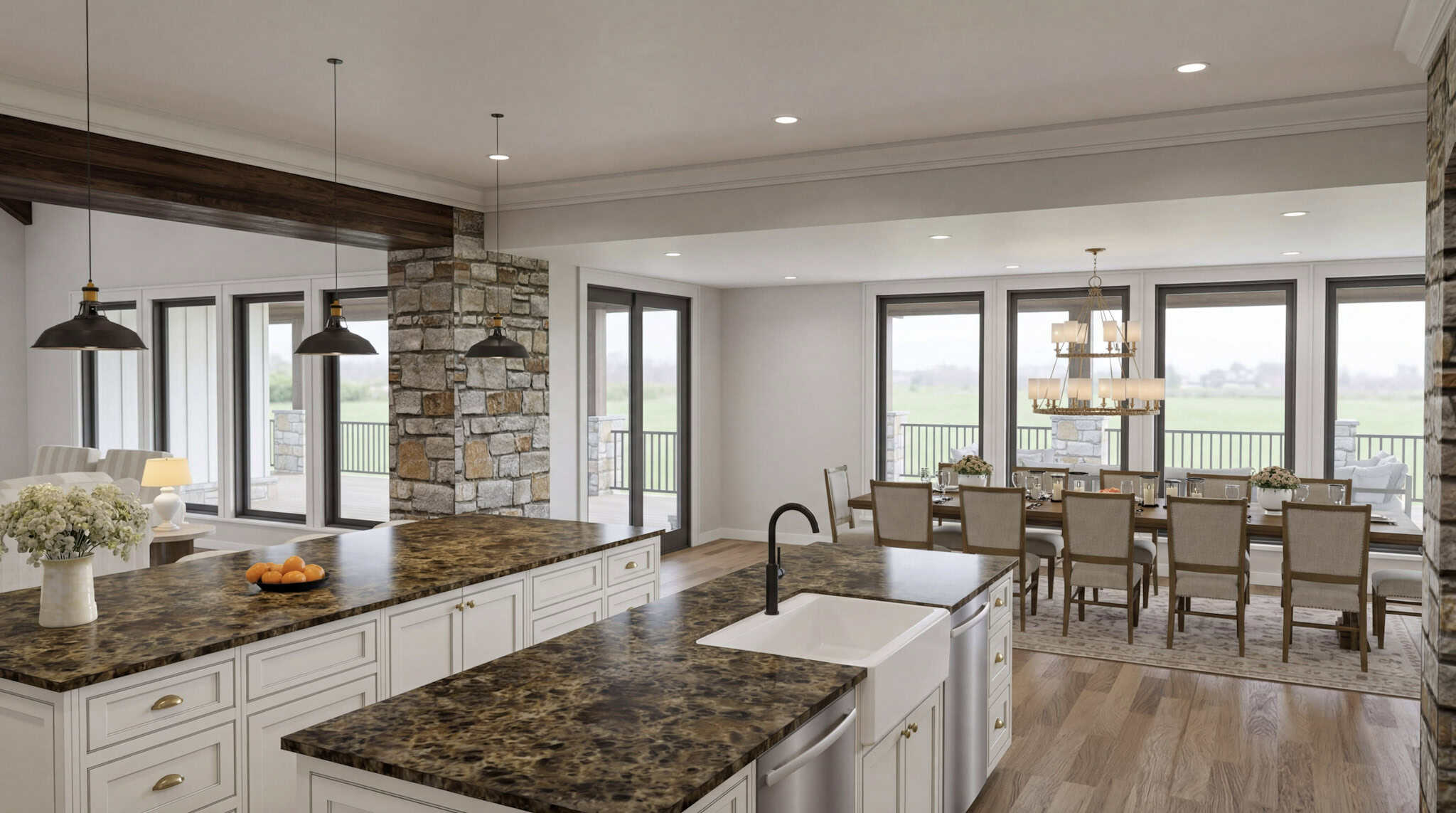 Kitchen: Kitchen Island of this 4-Bedroom,6762 Sq Ft Plan -193-1386