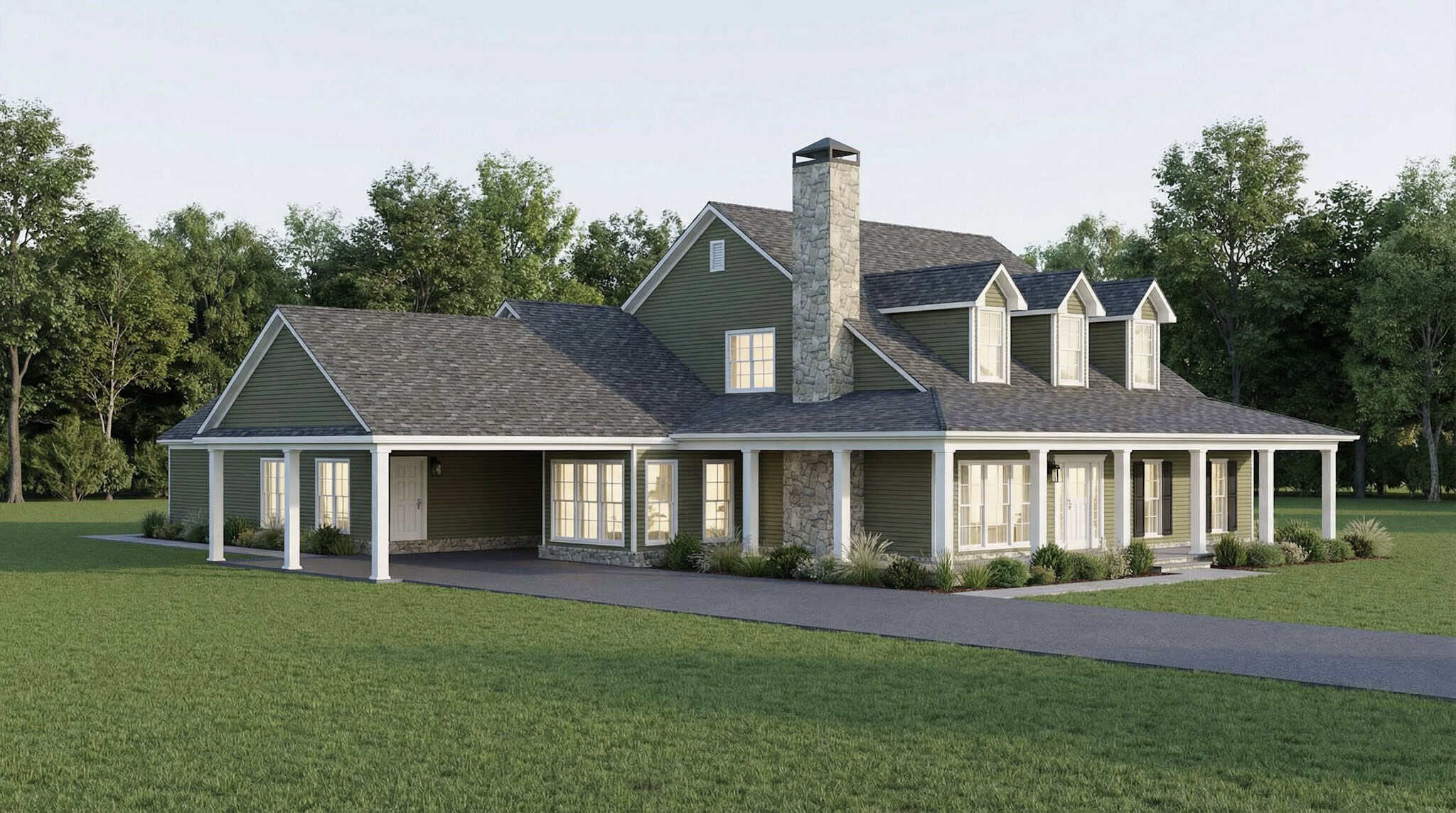 Left Side View of this 3-Bedroom,3418 Sq Ft Plan -193-1389