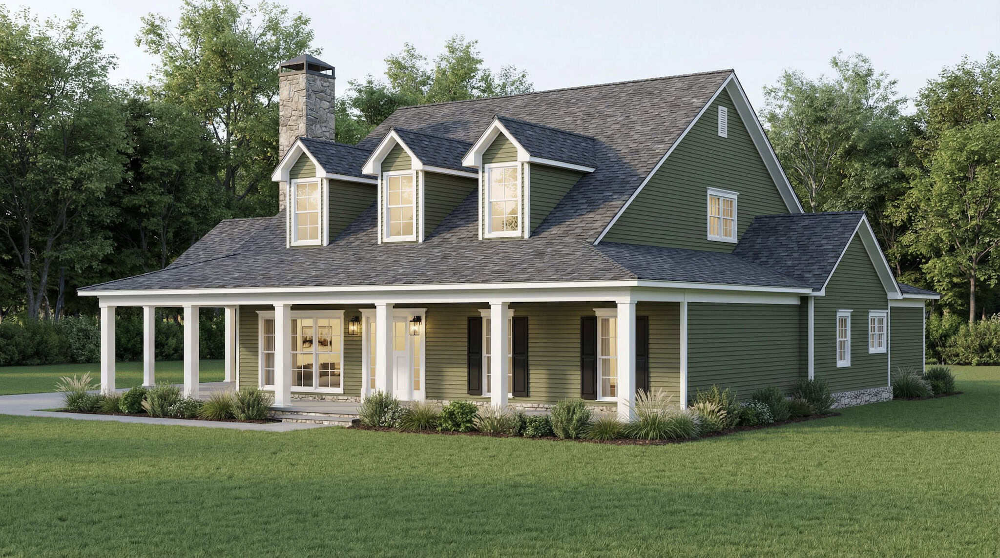 Right Side View of this 3-Bedroom,3418 Sq Ft Plan -193-1389