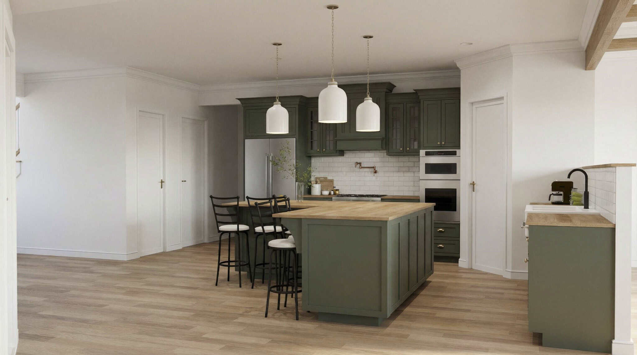 Kitchen: Kitchen Island of this 3-Bedroom,3418 Sq Ft Plan -193-1389