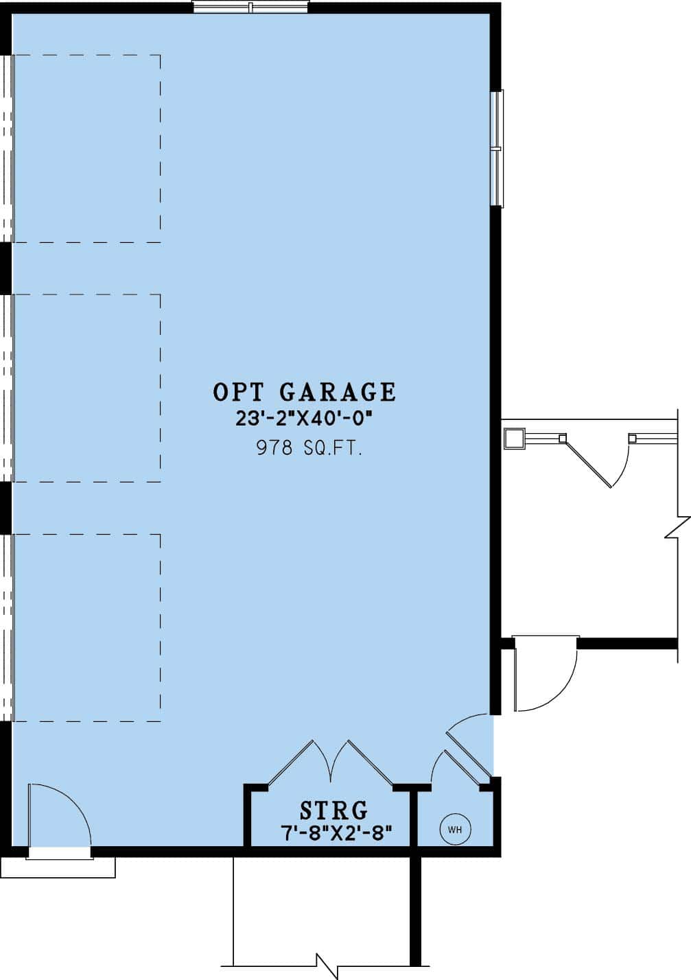 Main Level of Farmhouse Plan #193-1389
