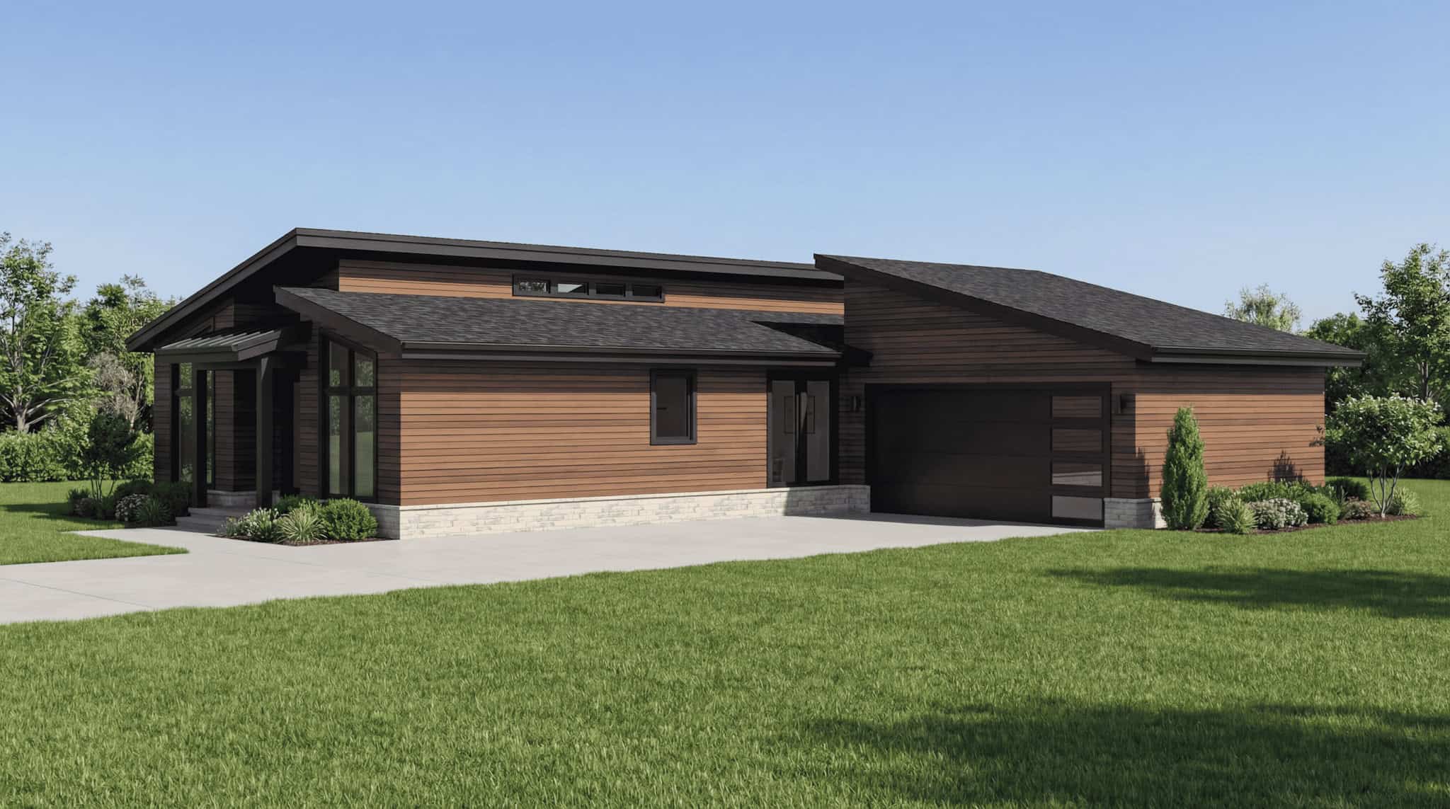 Right Side View of this 3-Bedroom,1388 Sq Ft Plan -193-1390