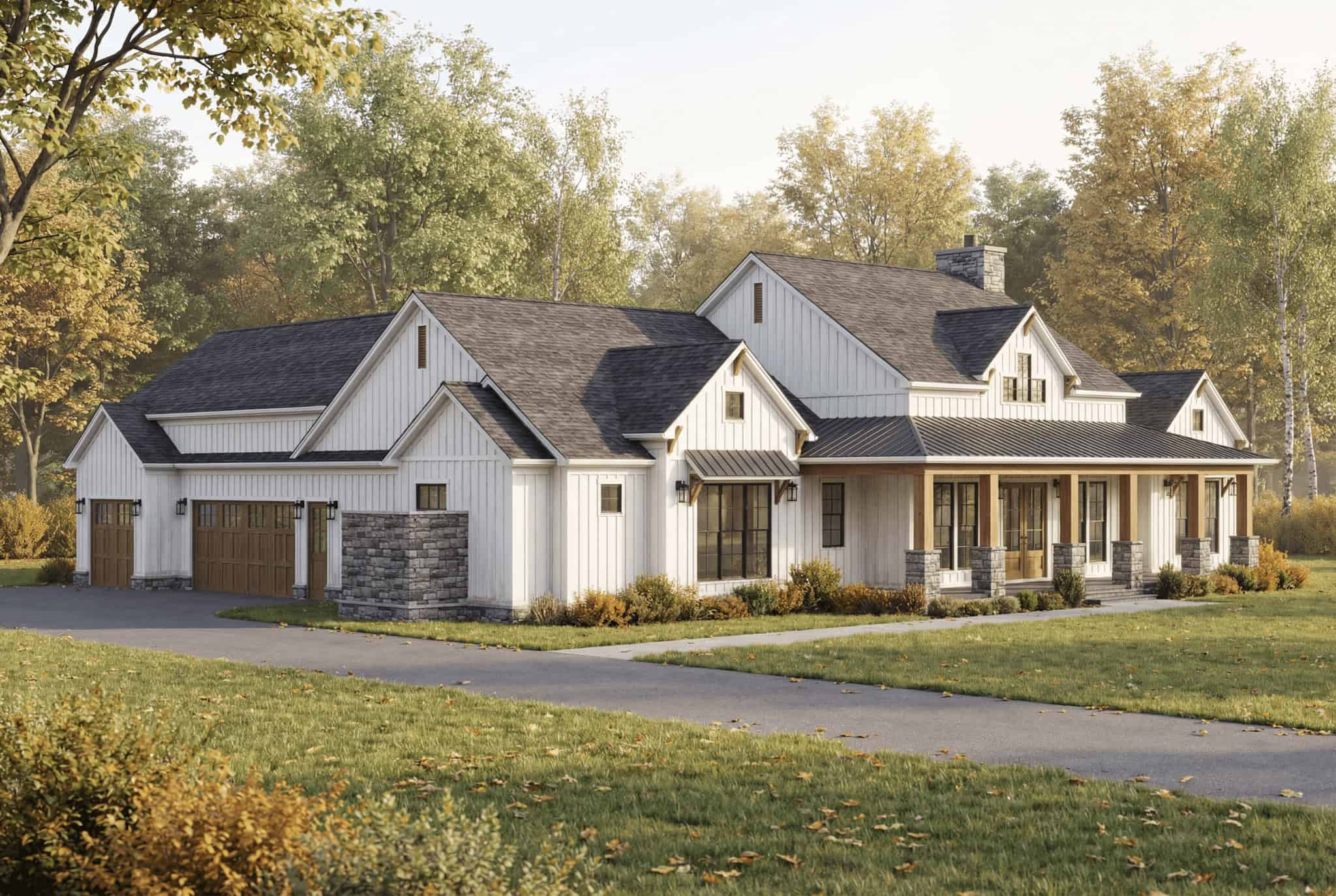 Left Side View of this 3-Bedroom,2692 Sq Ft Plan -193-1391
