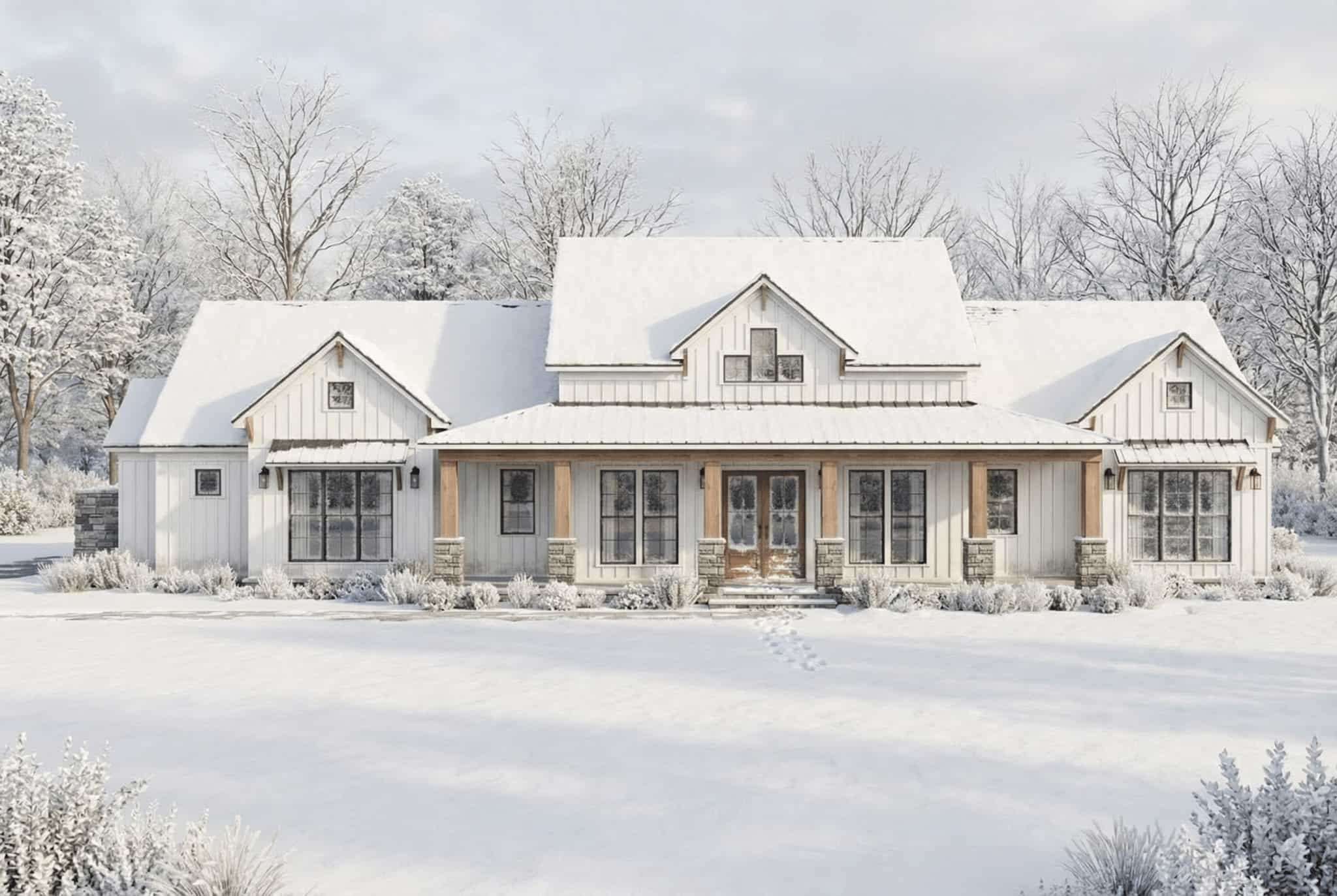 Front View of this 3-Bedroom,2692 Sq Ft Plan -193-1391