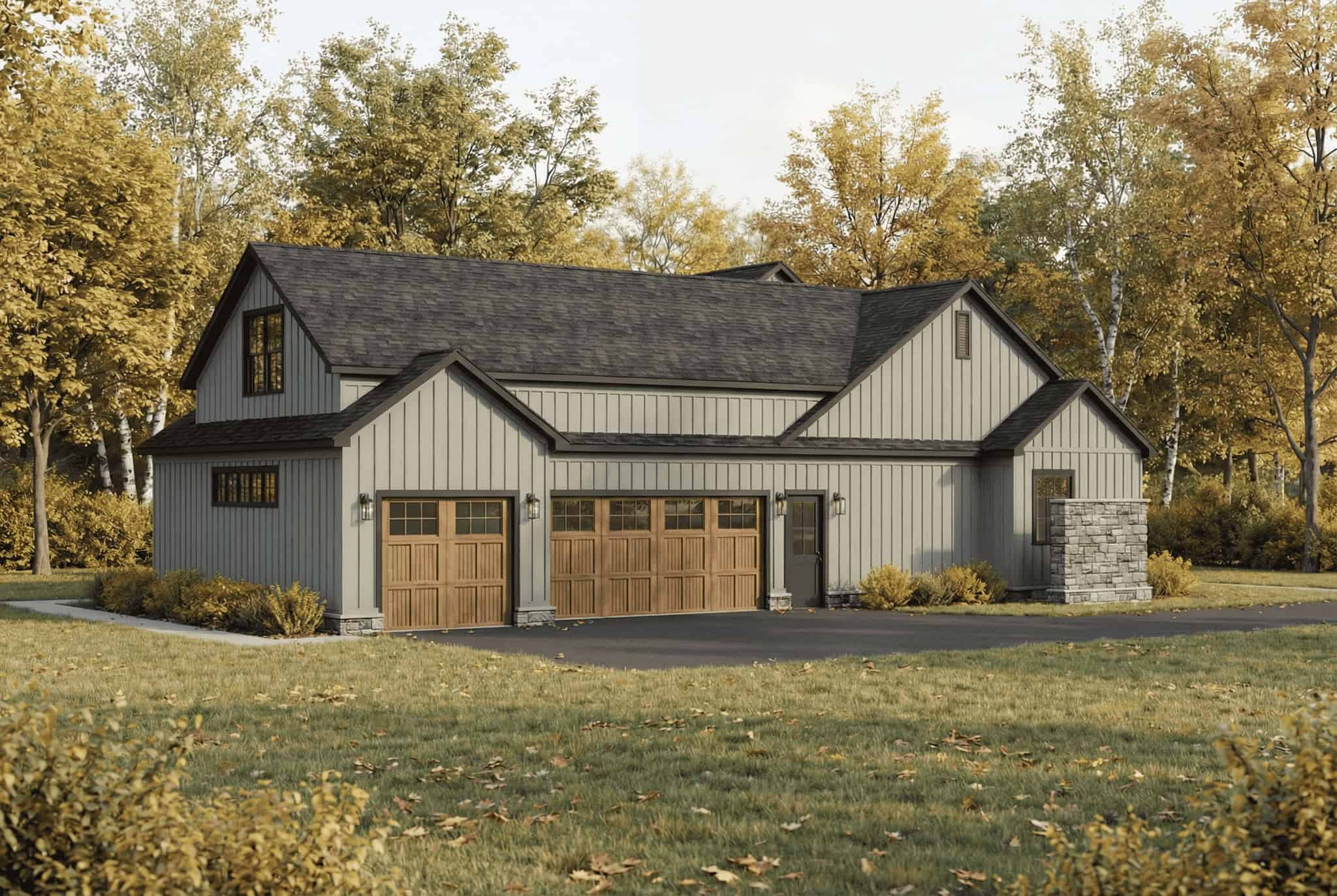 Left Side View of this 3-Bedroom,2692 Sq Ft Plan -193-1391