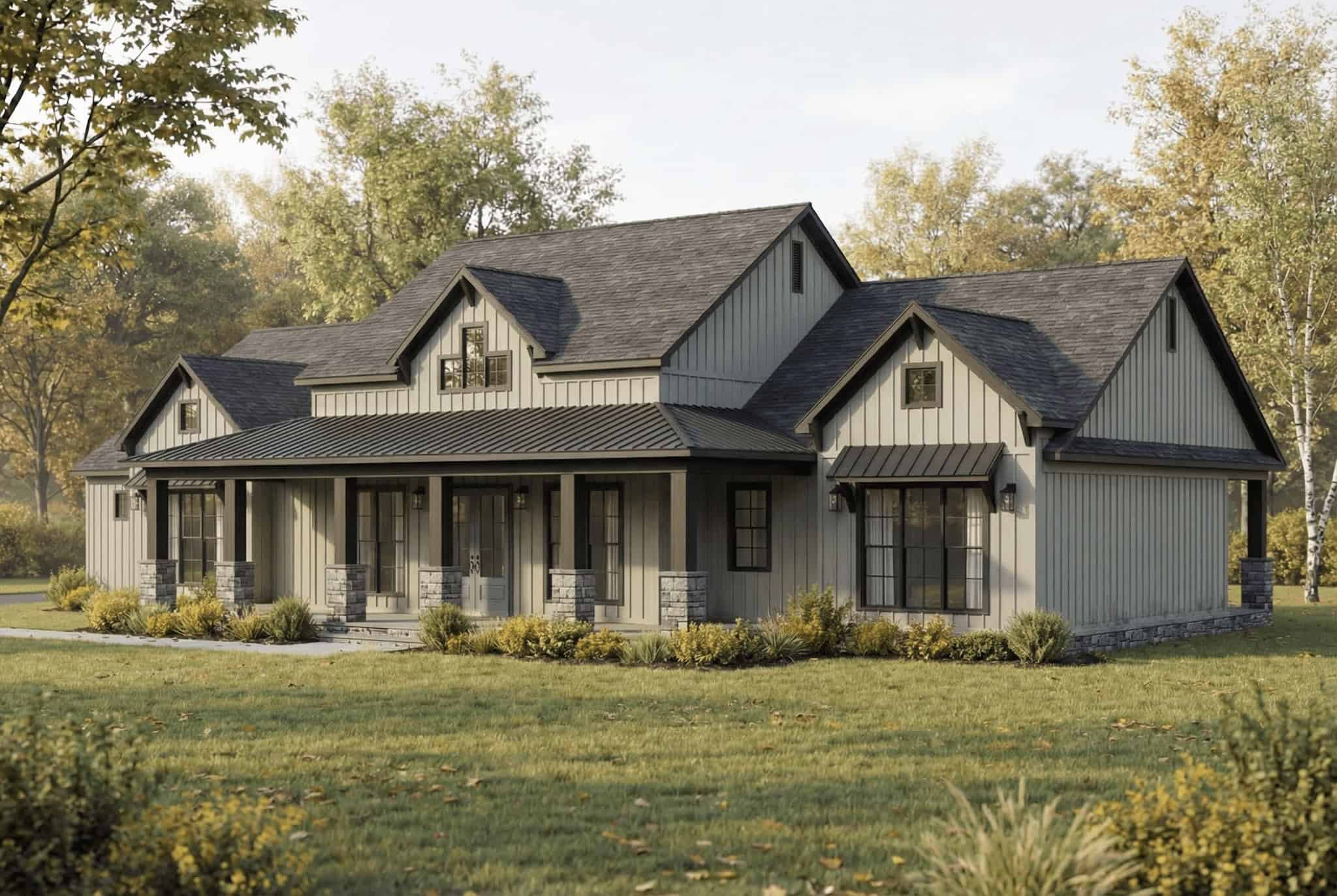 Right Side View of this 3-Bedroom,2692 Sq Ft Plan -193-1391