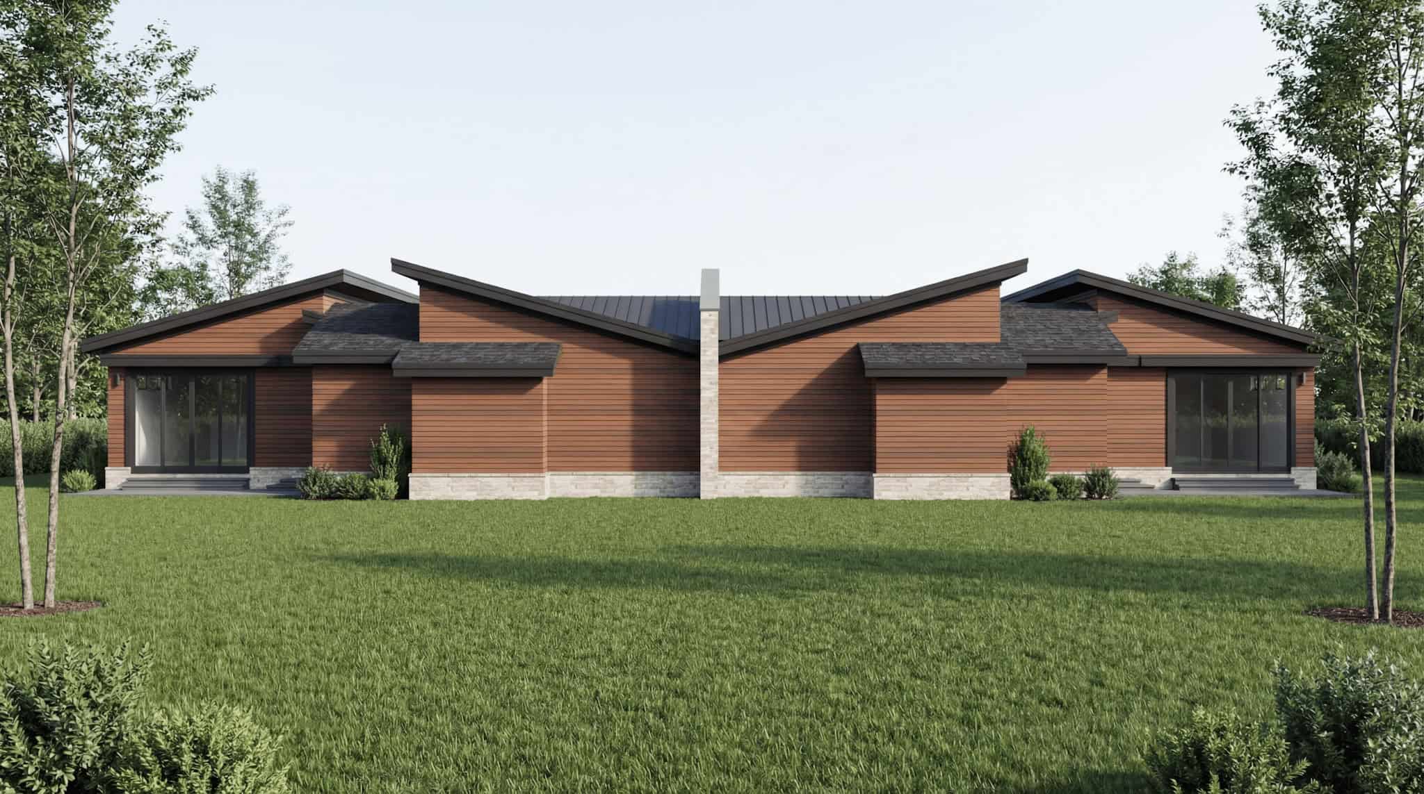 Rear View of this 6-Bedroom,2776 Sq Ft Plan -193-1392