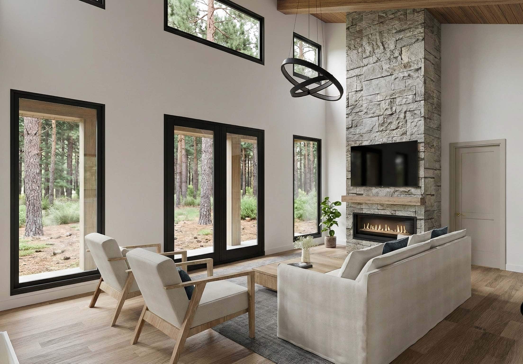 Great Room: Windows of this 3-Bedroom,1100 Sq Ft Plan -193-1393