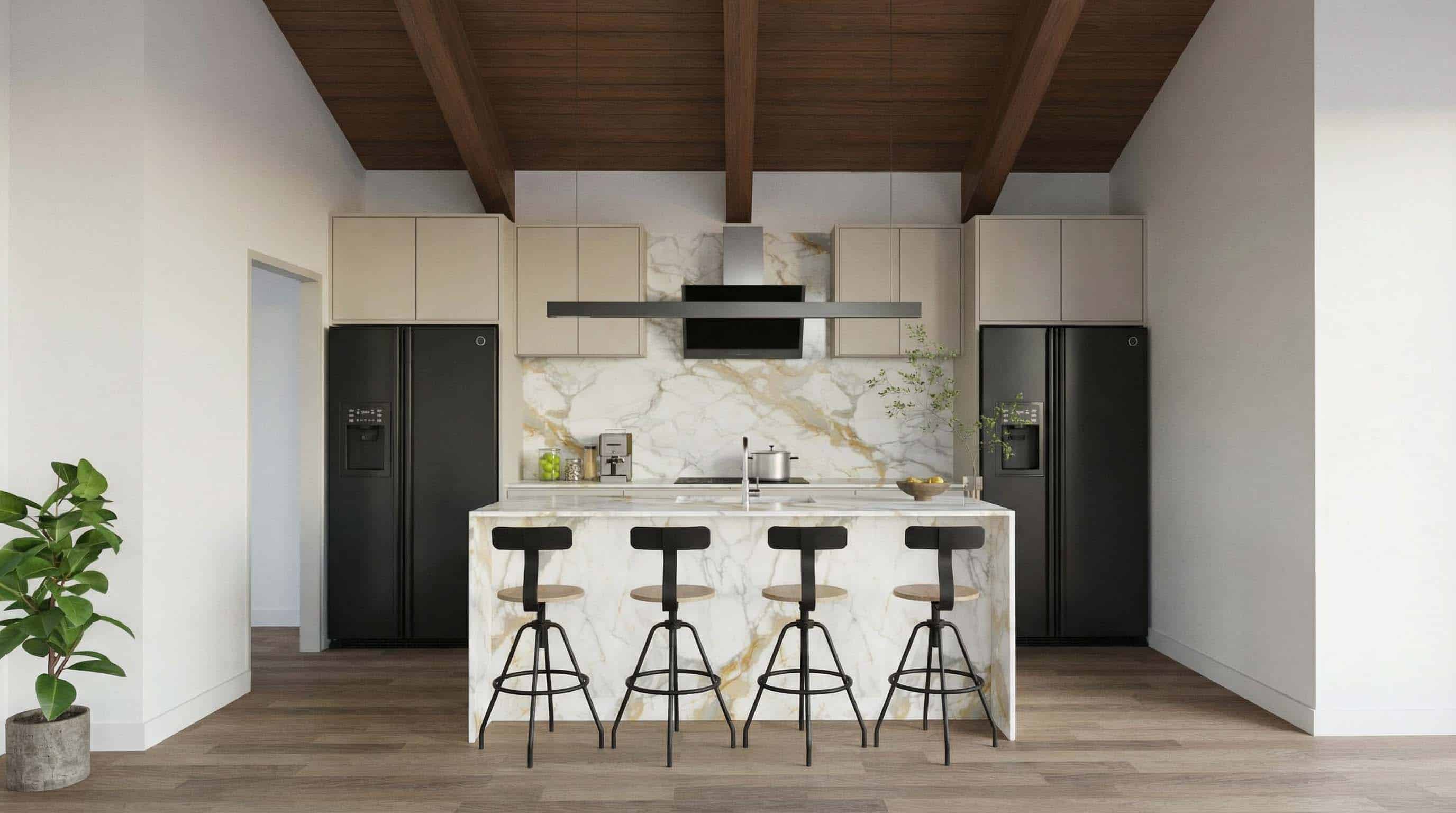 Kitchen of this 3-Bedroom,1100 Sq Ft Plan -193-1393