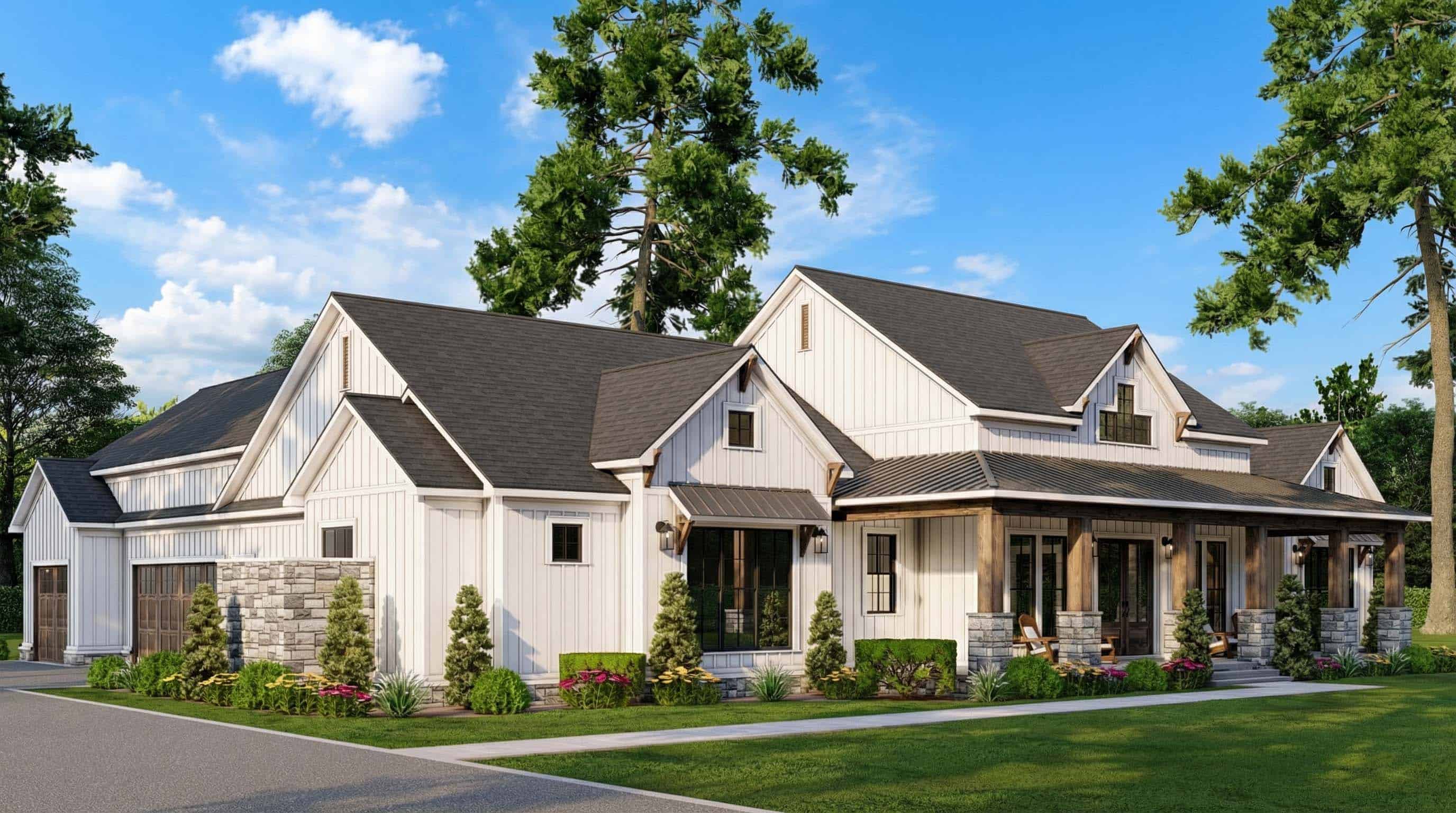 Left Side View of this 3-Bedroom,2579 Sq Ft Plan -193-1394