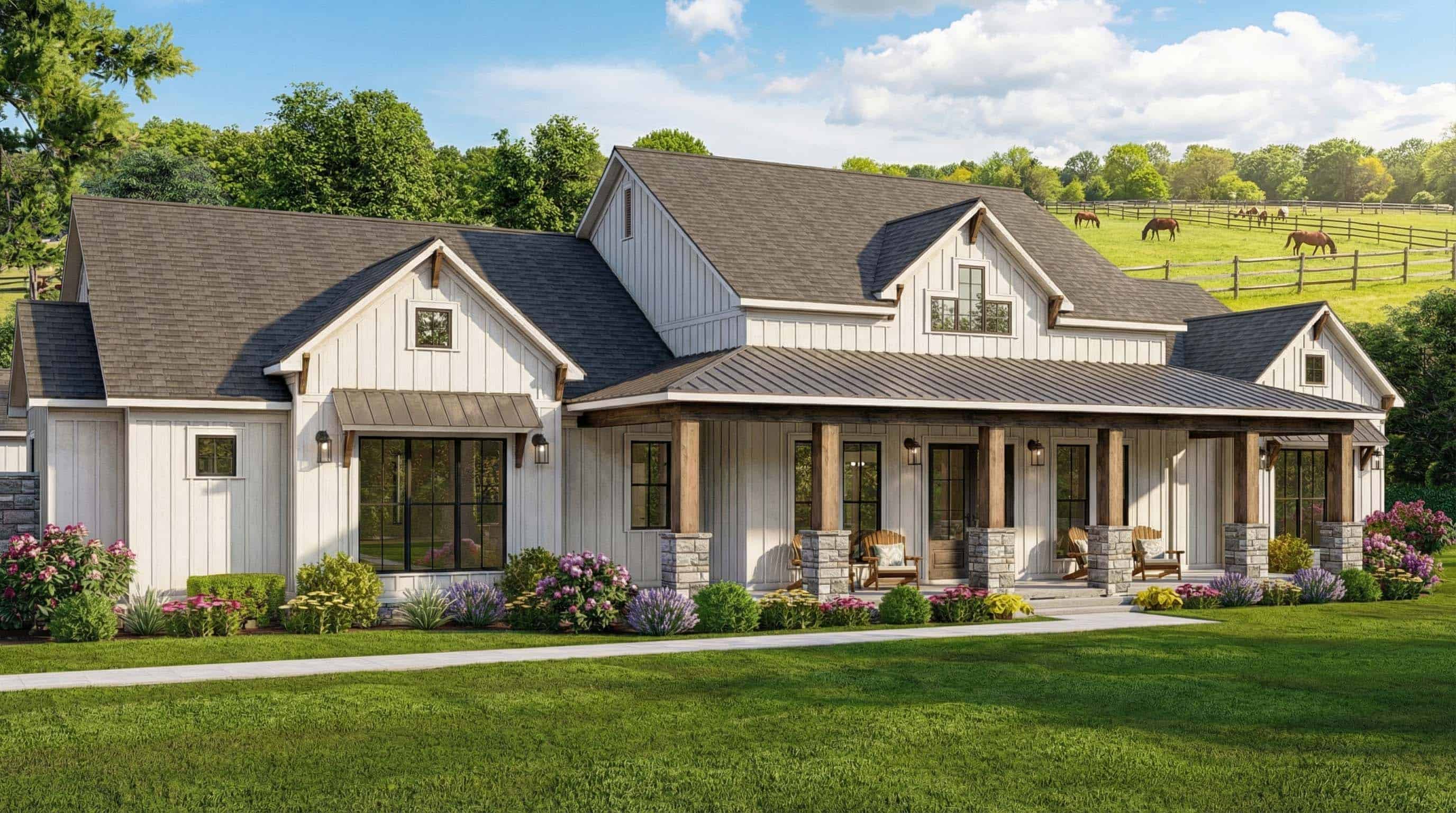 Left Side View of this 3-Bedroom,2579 Sq Ft Plan -193-1394