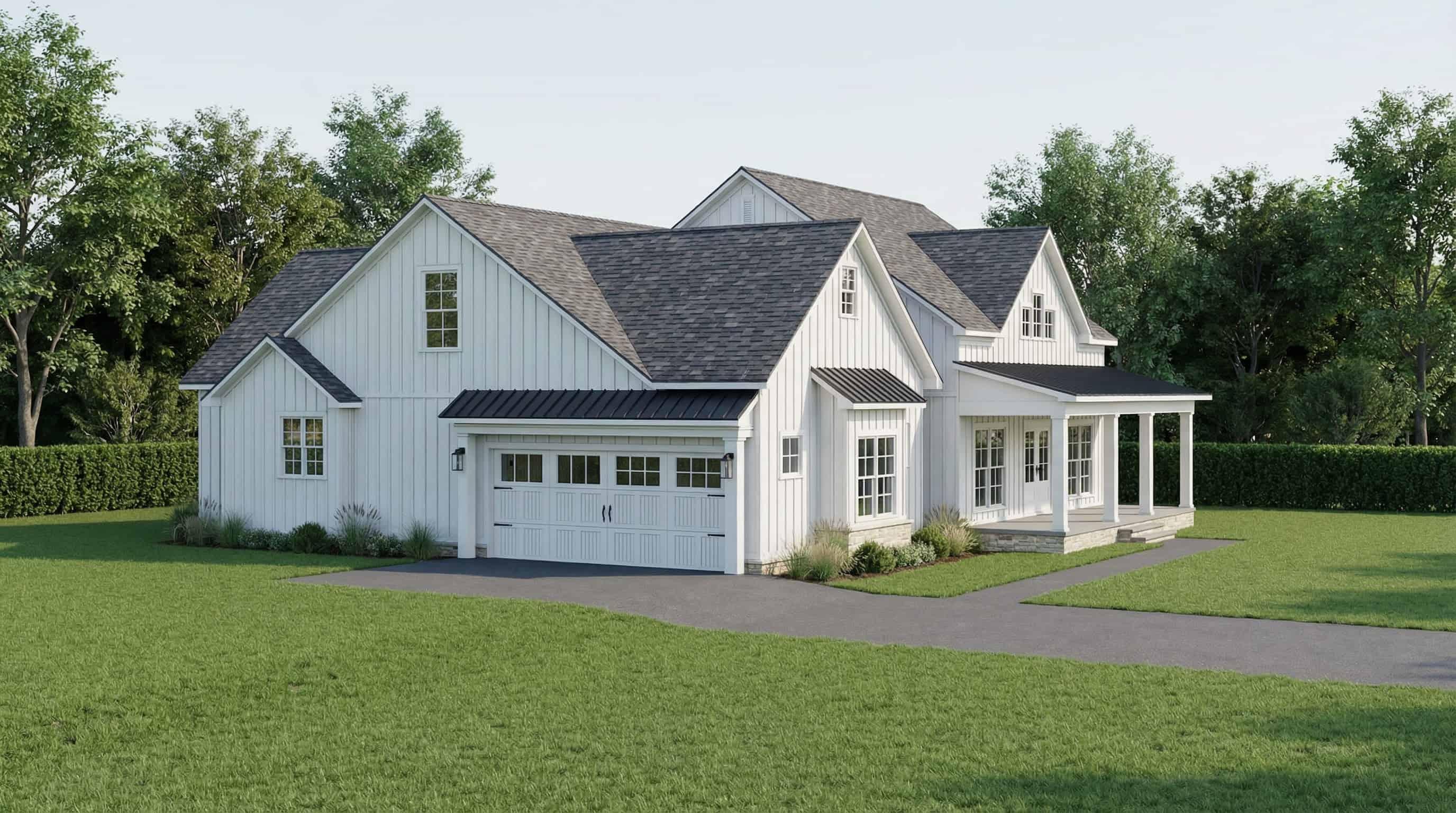 Left Side View of this 3-Bedroom,1859 Sq Ft Plan -193-1395