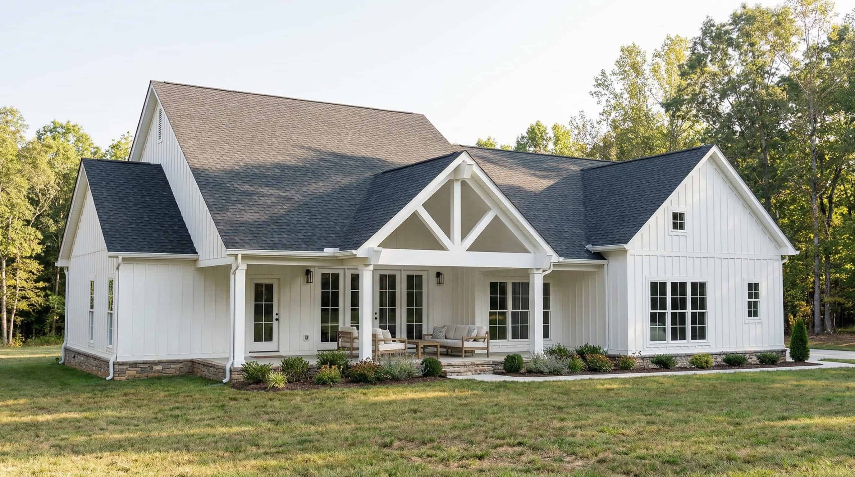 Rear View of this 3-Bedroom,1859 Sq Ft Plan -193-1395