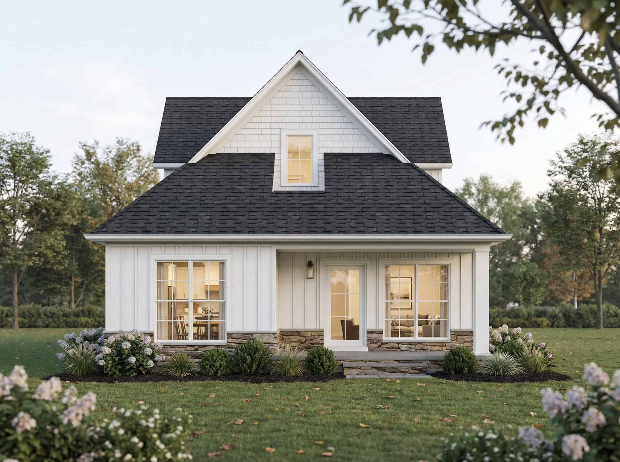 Rear View of this 3-Bedroom,1737 Sq Ft Plan -193-1396