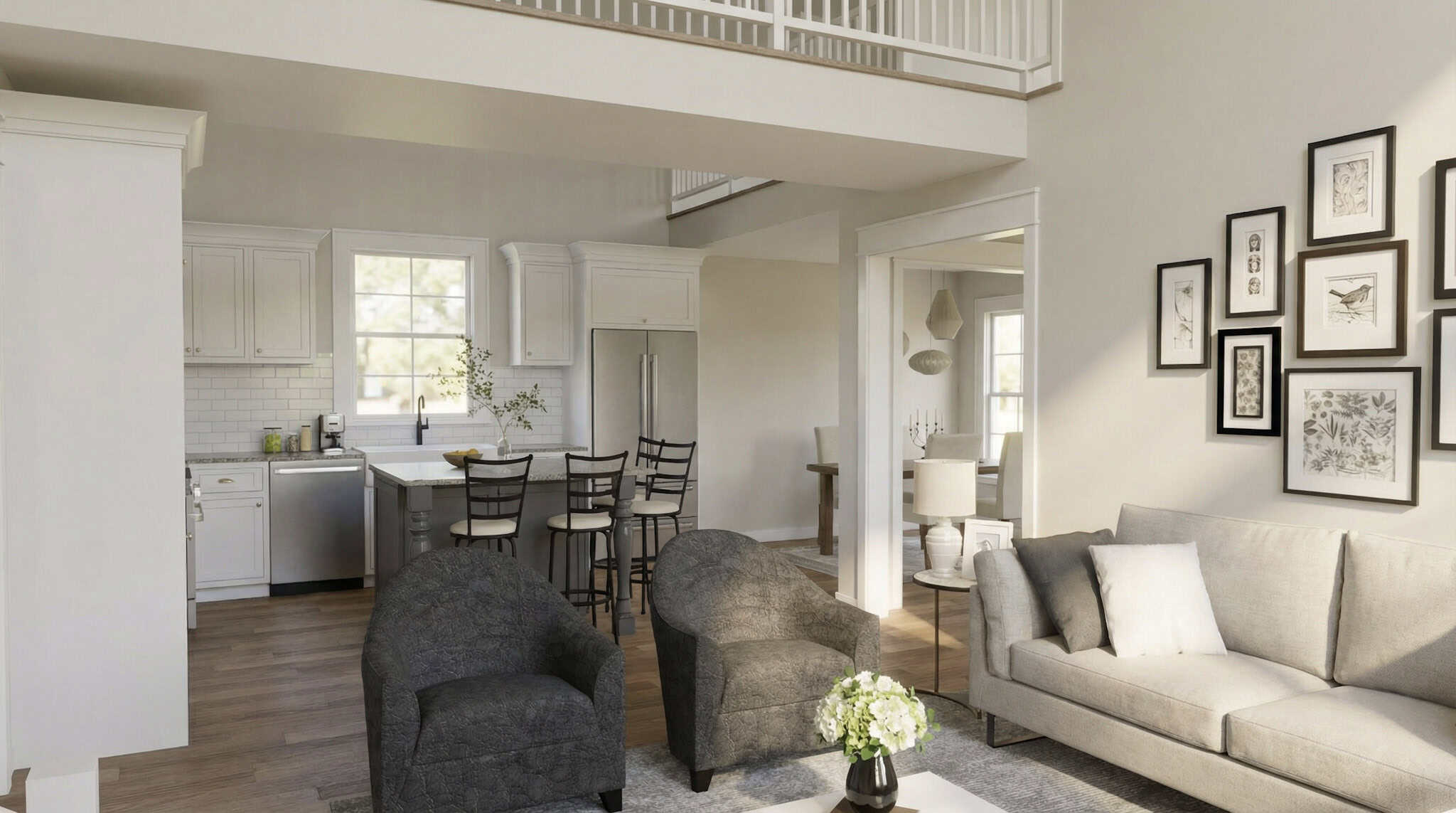 Great Room of this 3-Bedroom,1737 Sq Ft Plan -193-1396