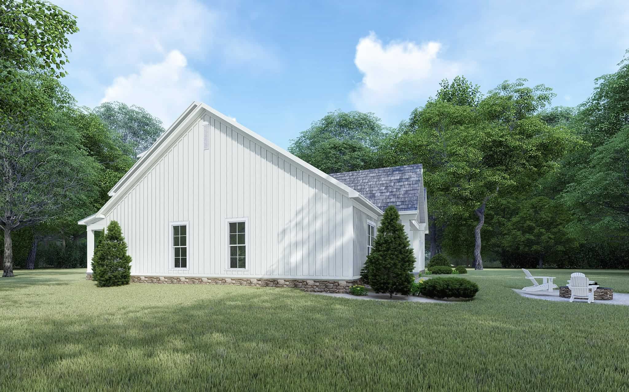 Right Side View of this 4-Bedroom,2422 Sq Ft Plan -193-1401
