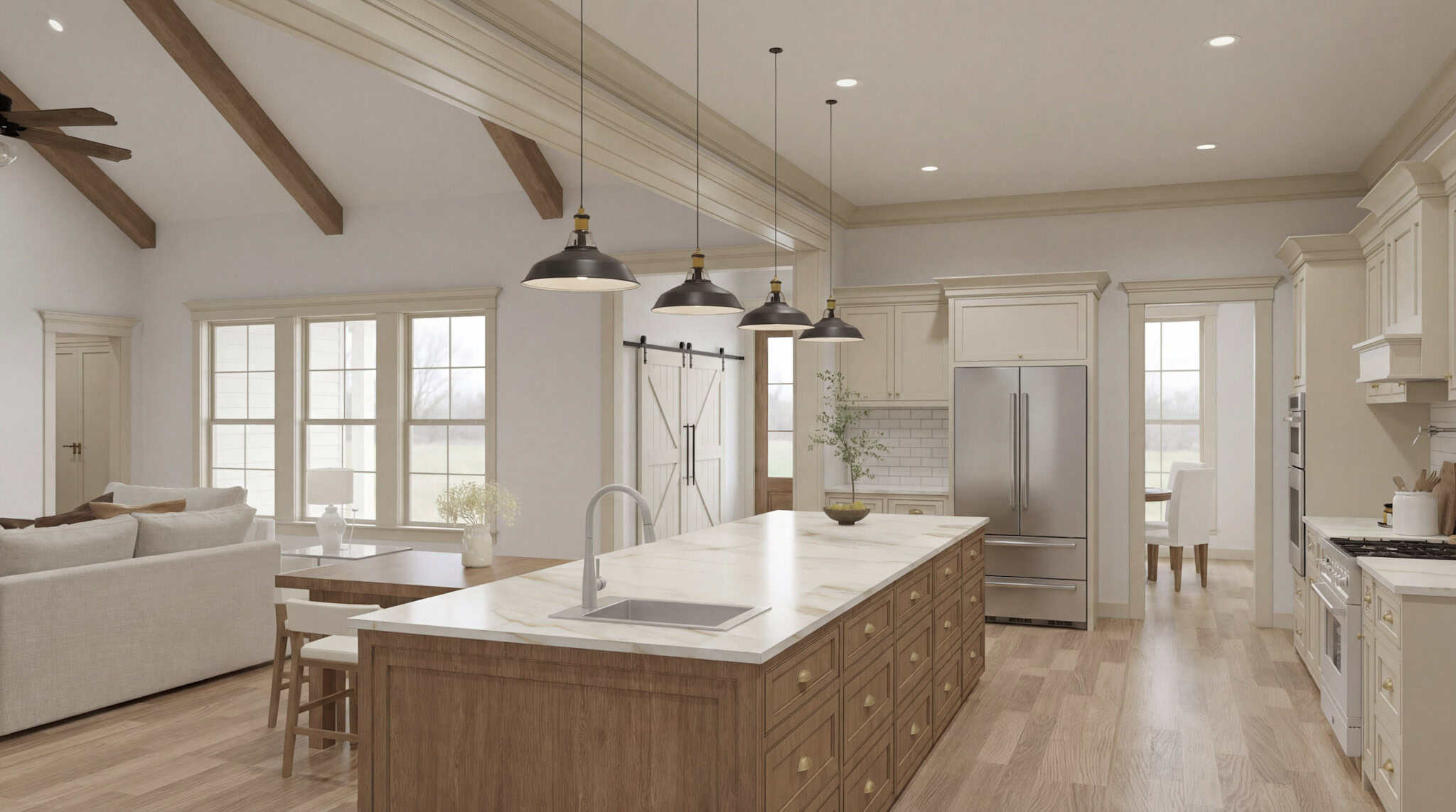 Kitchen: Kitchen Island of this 4-Bedroom,3630 Sq Ft Plan -193-1406
