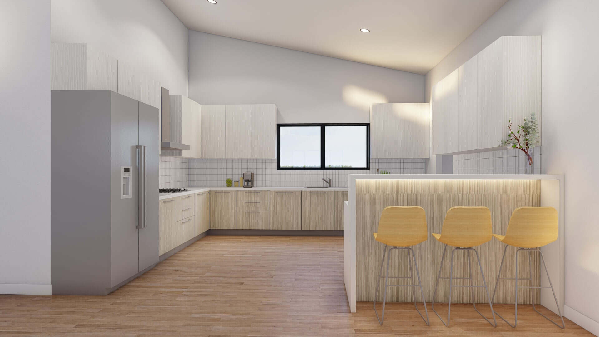 Kitchen: Breakfast Bar of this 3-Bedroom,1659 Sq Ft Plan -193-1408