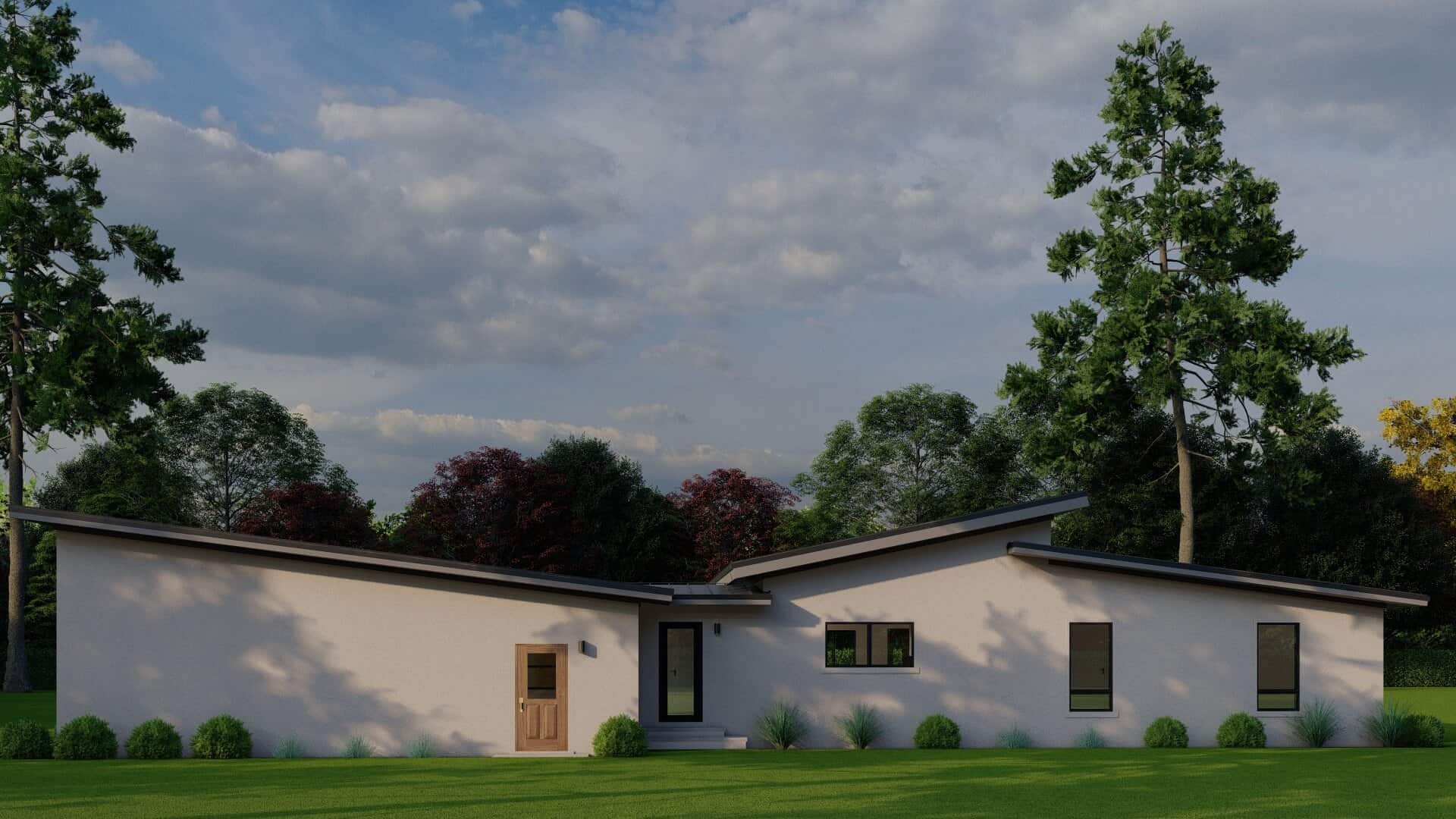 Rear View of this 3-Bedroom,1659 Sq Ft Plan -193-1408