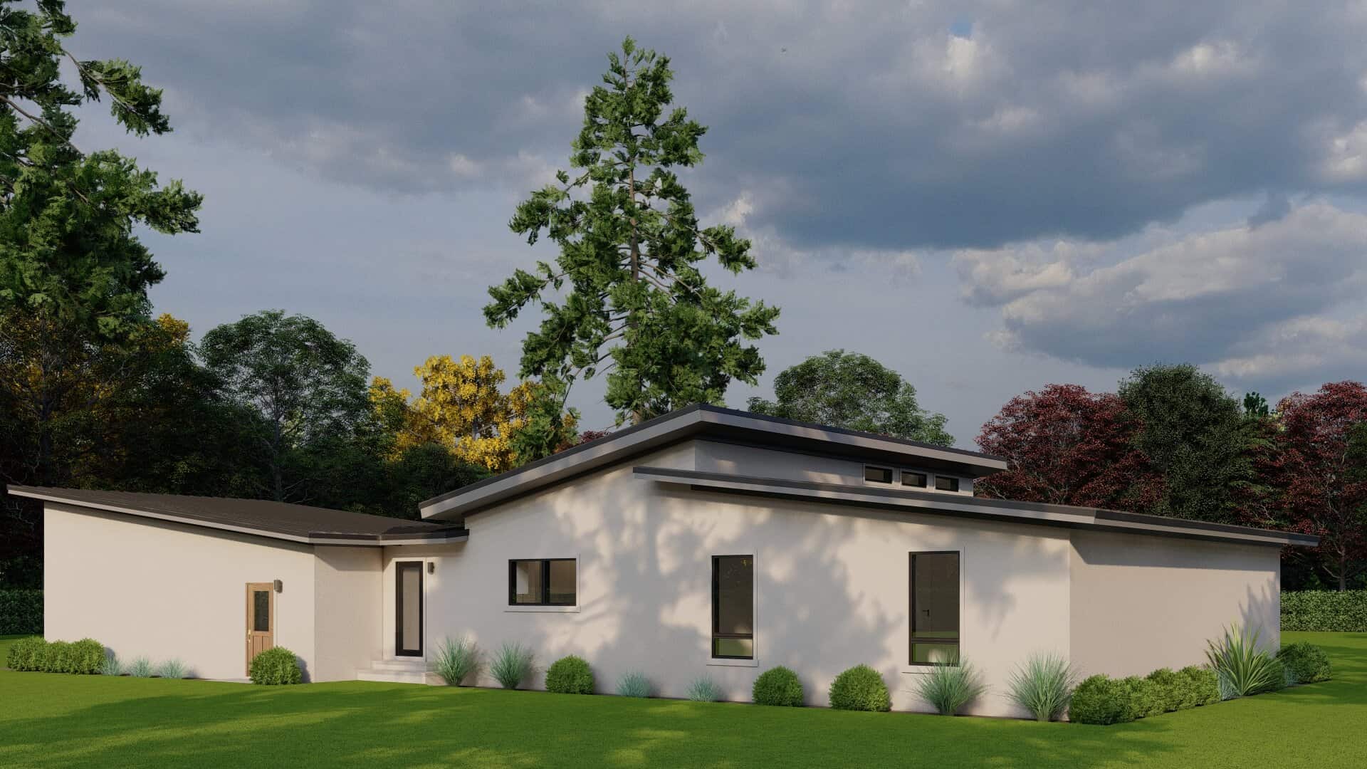 Rear View of this 3-Bedroom,1659 Sq Ft Plan -193-1408