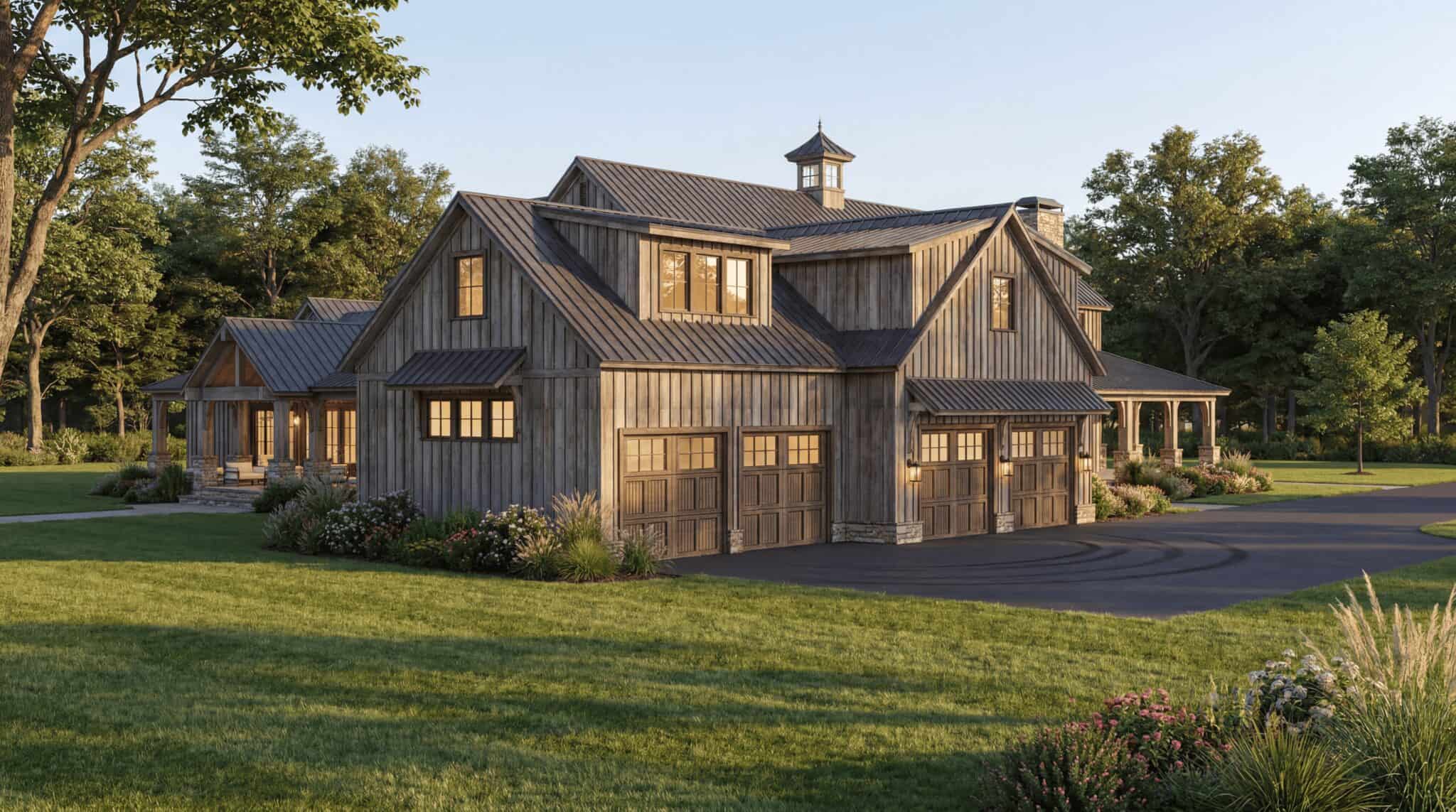 Rear View of this 4-Bedroom,5527 Sq Ft Plan -193-1413
