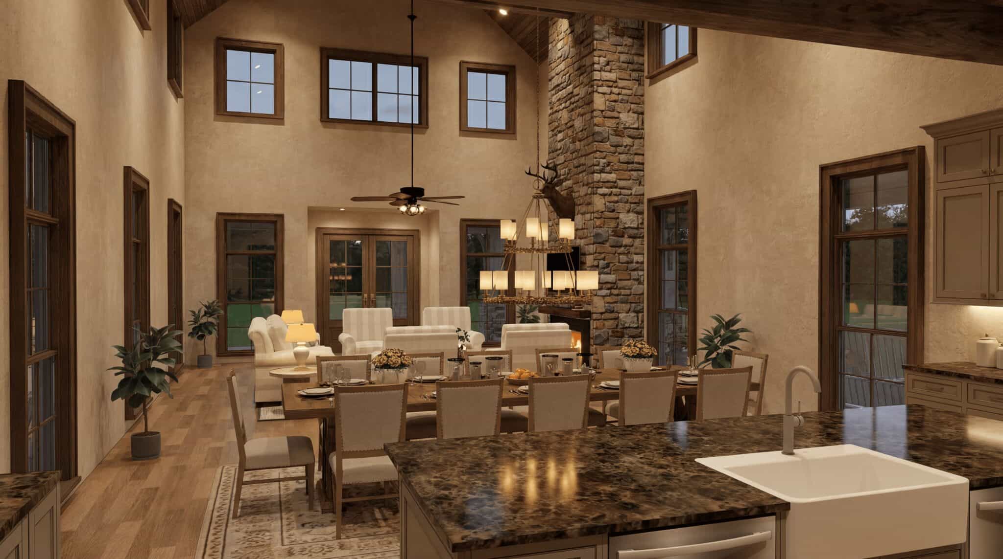 Dining Room of this 4-Bedroom,5527 Sq Ft Plan -193-1413