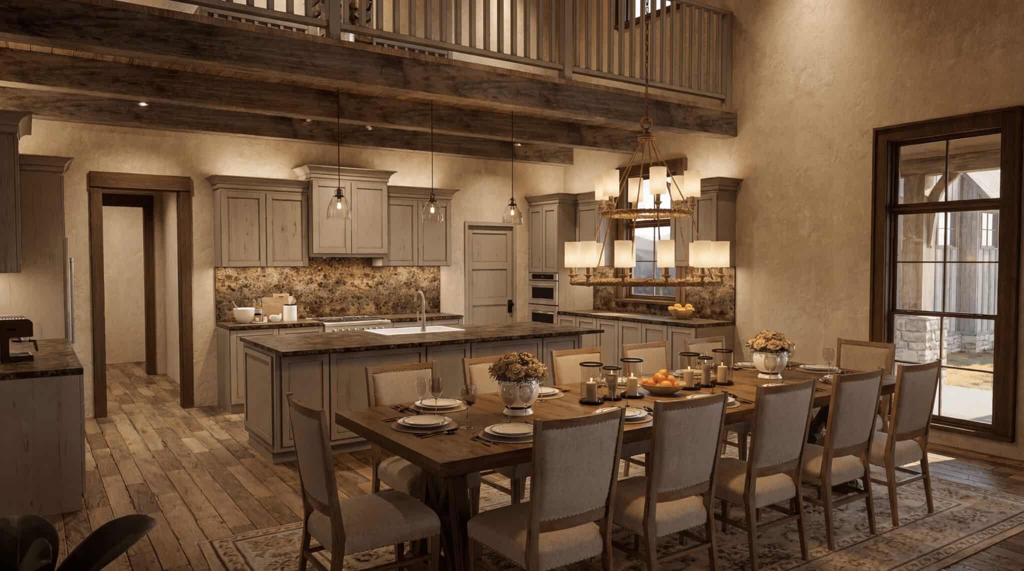 Dining Room of this 4-Bedroom,5527 Sq Ft Plan -193-1413