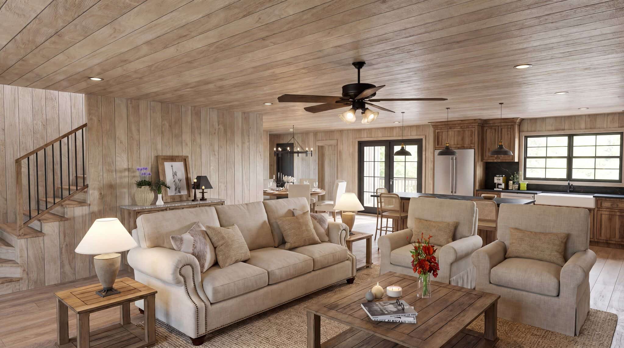 Great Room of this 2-Bedroom,1803 Sq Ft Plan -193-1414