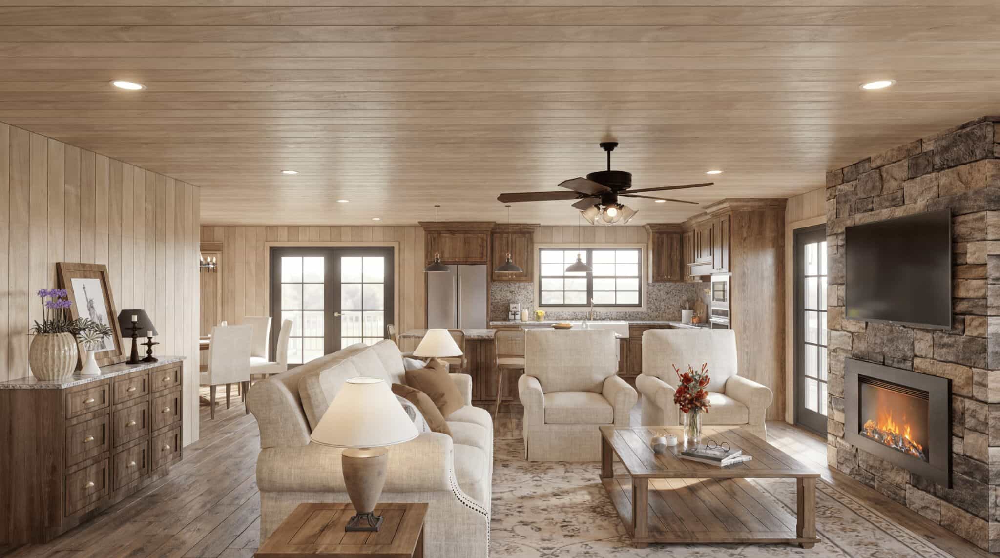 Great Room of this 2-Bedroom,1803 Sq Ft Plan -193-1414
