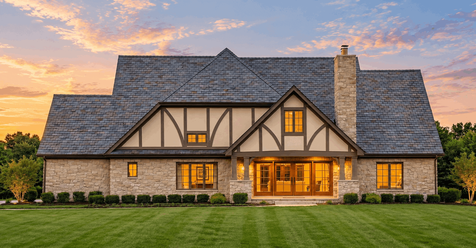 Rear View of this 4-Bedroom,3420 Sq Ft Plan -193-1416