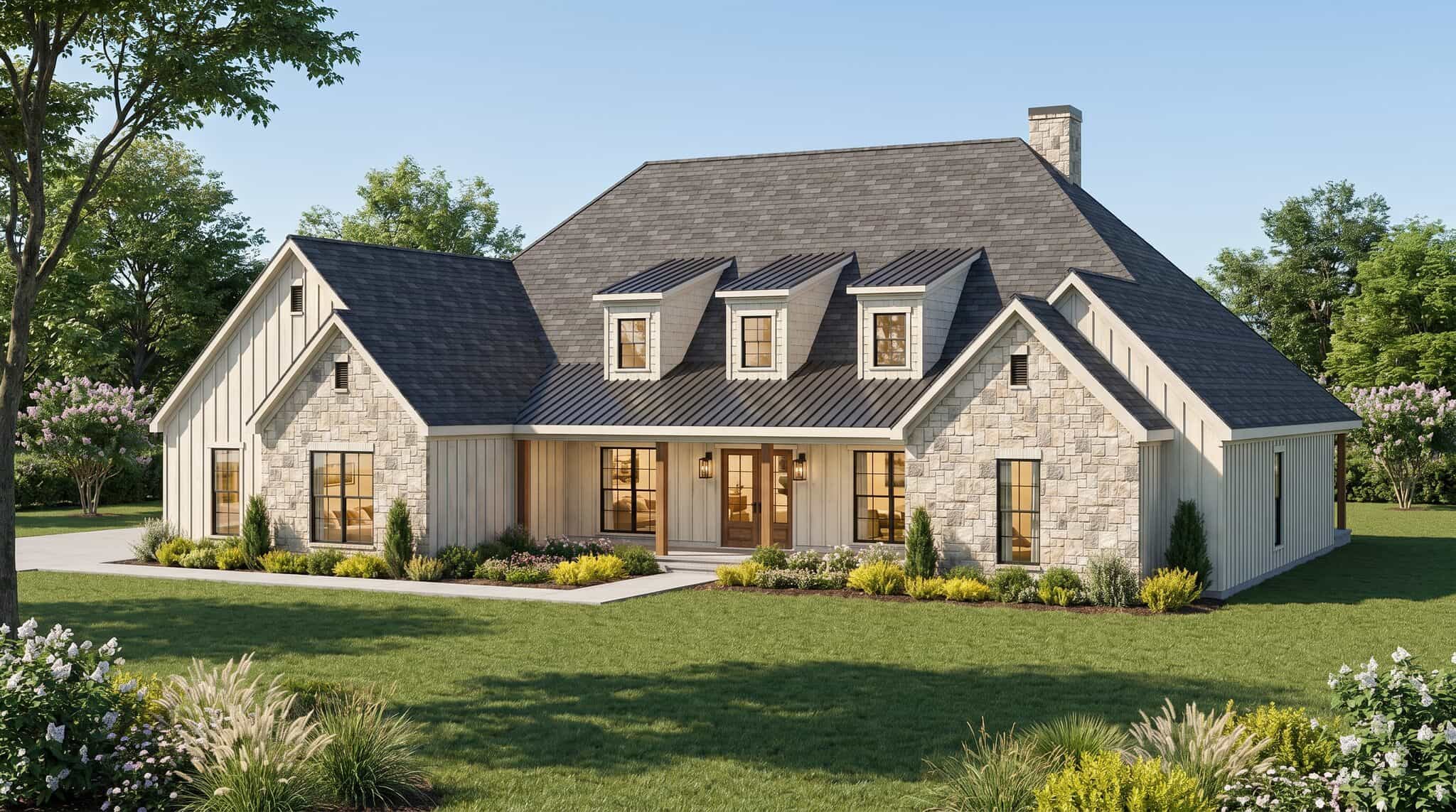 Right Side View of this 4-Bedroom,3236 Sq Ft Plan -193-1417